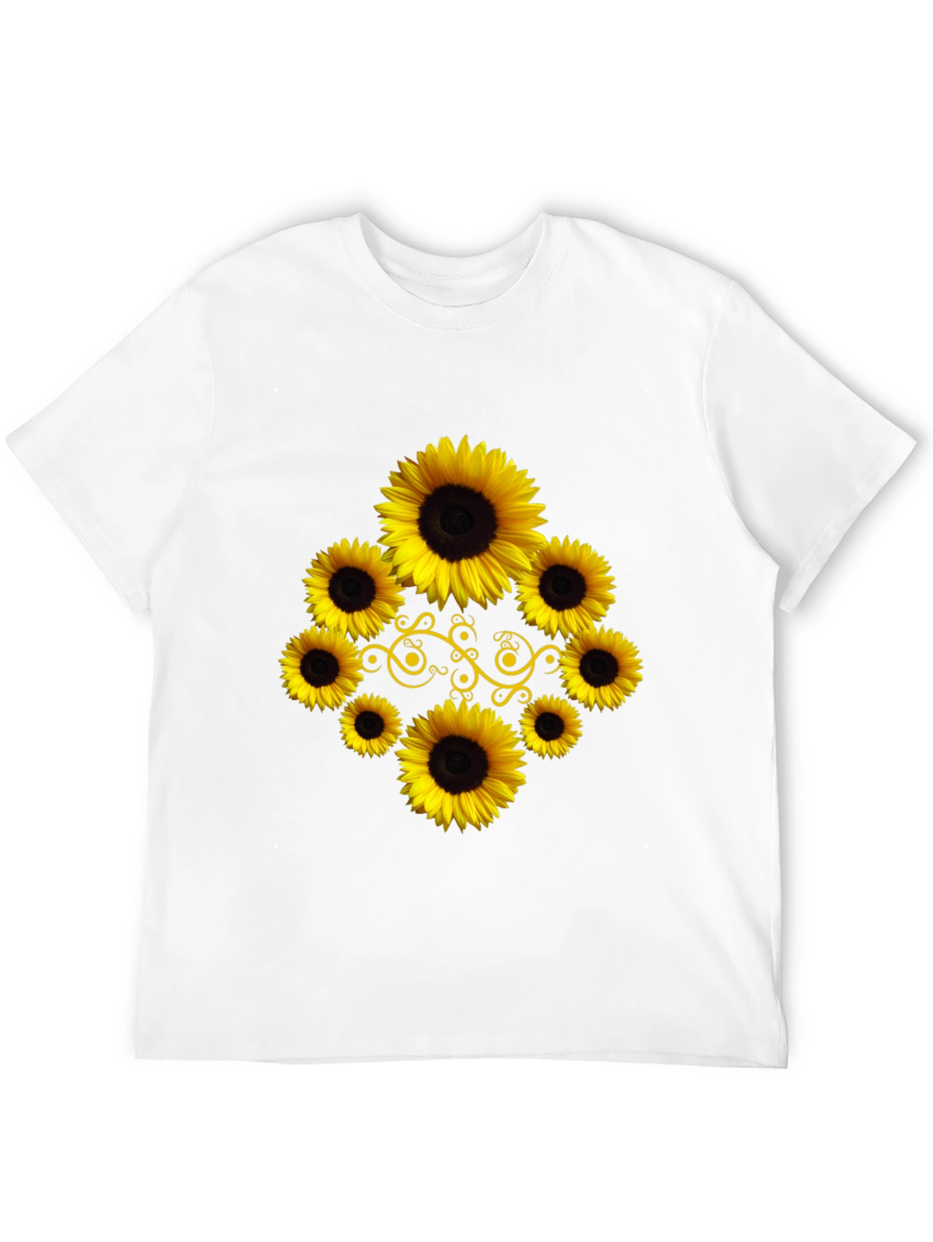 Sunflower Graphic Black T-Shirt