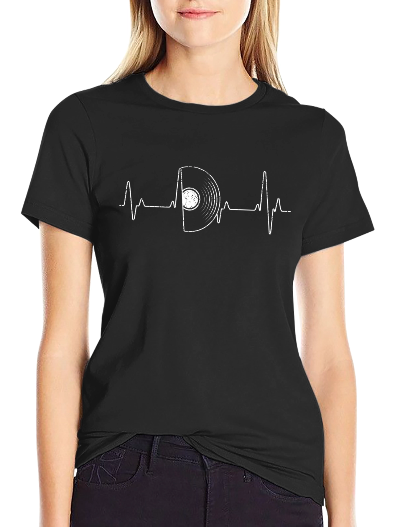 Vinyl Record Heartbeat T-Shirt