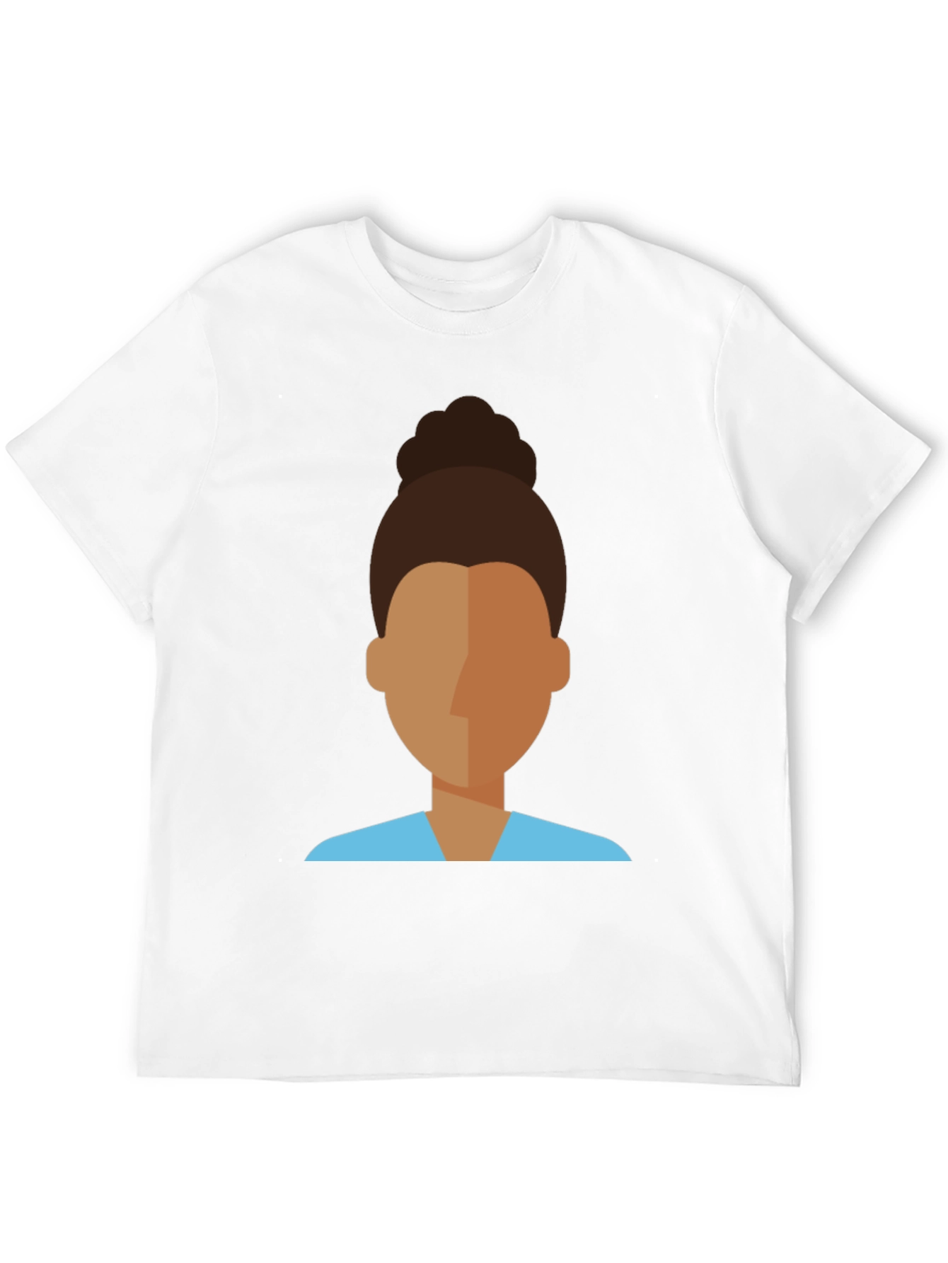 Modern Faceless Woman Graphic Tee - Unisex Black T-Shirt