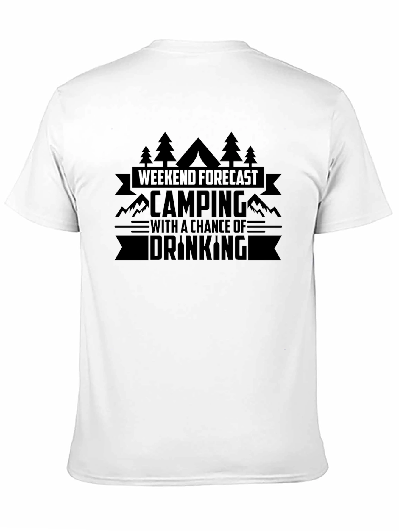Weekend Forecast Camping Funny Graphic T-Shirt
