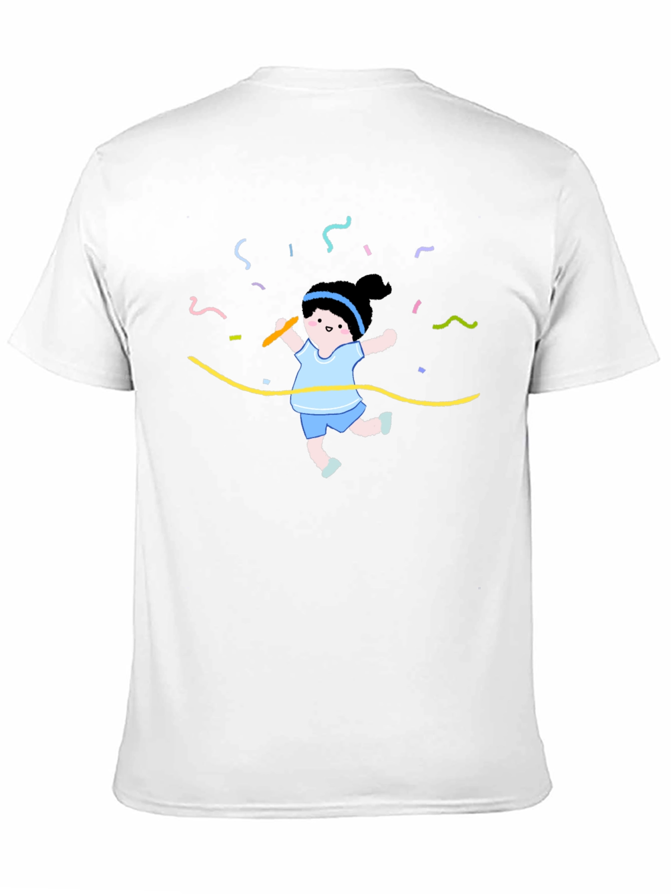 Cartoon Runner Graphic Tee - Celebrate Victory!