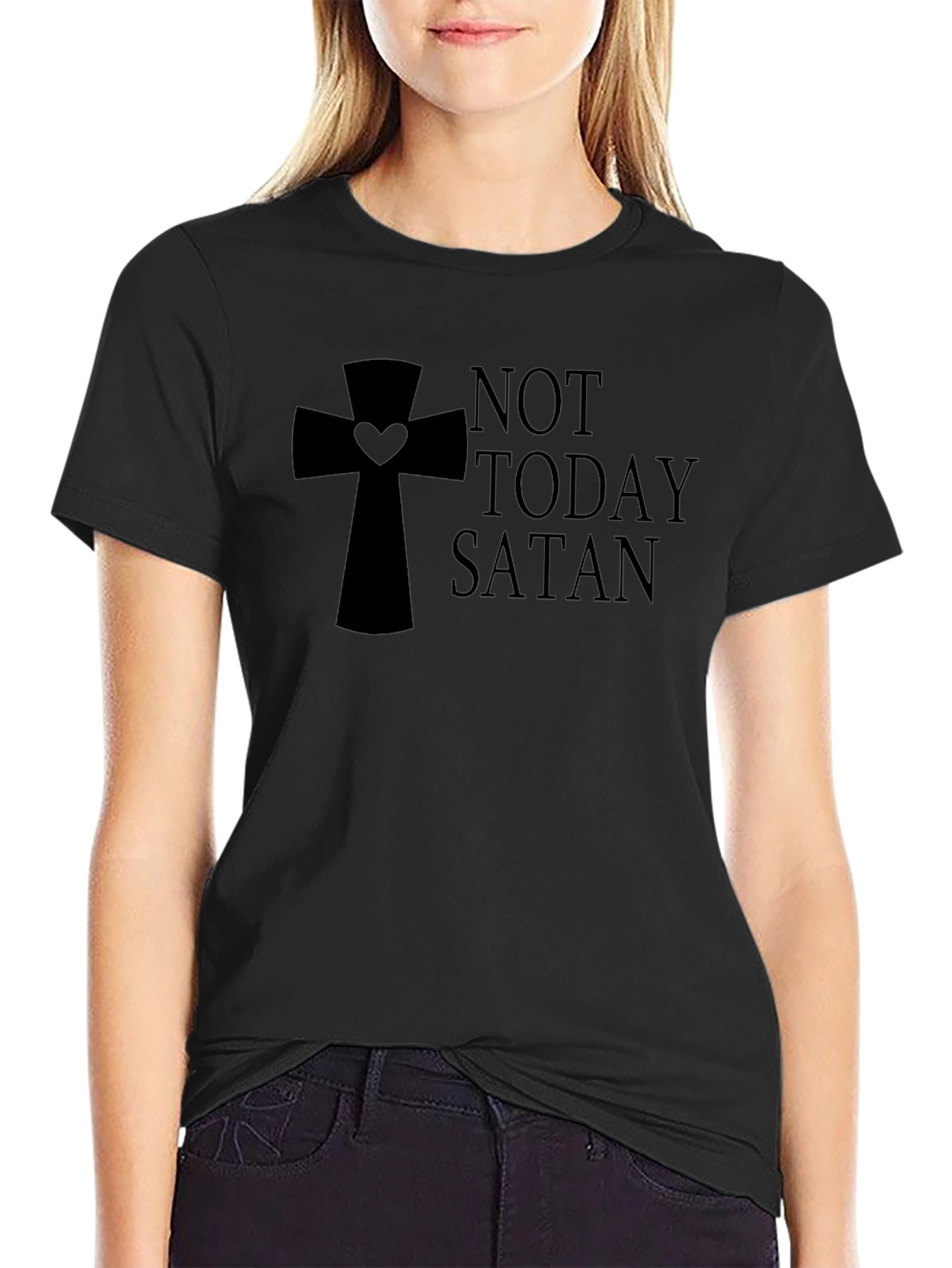 Not Today Satan T-Shirt - Christian Apparel