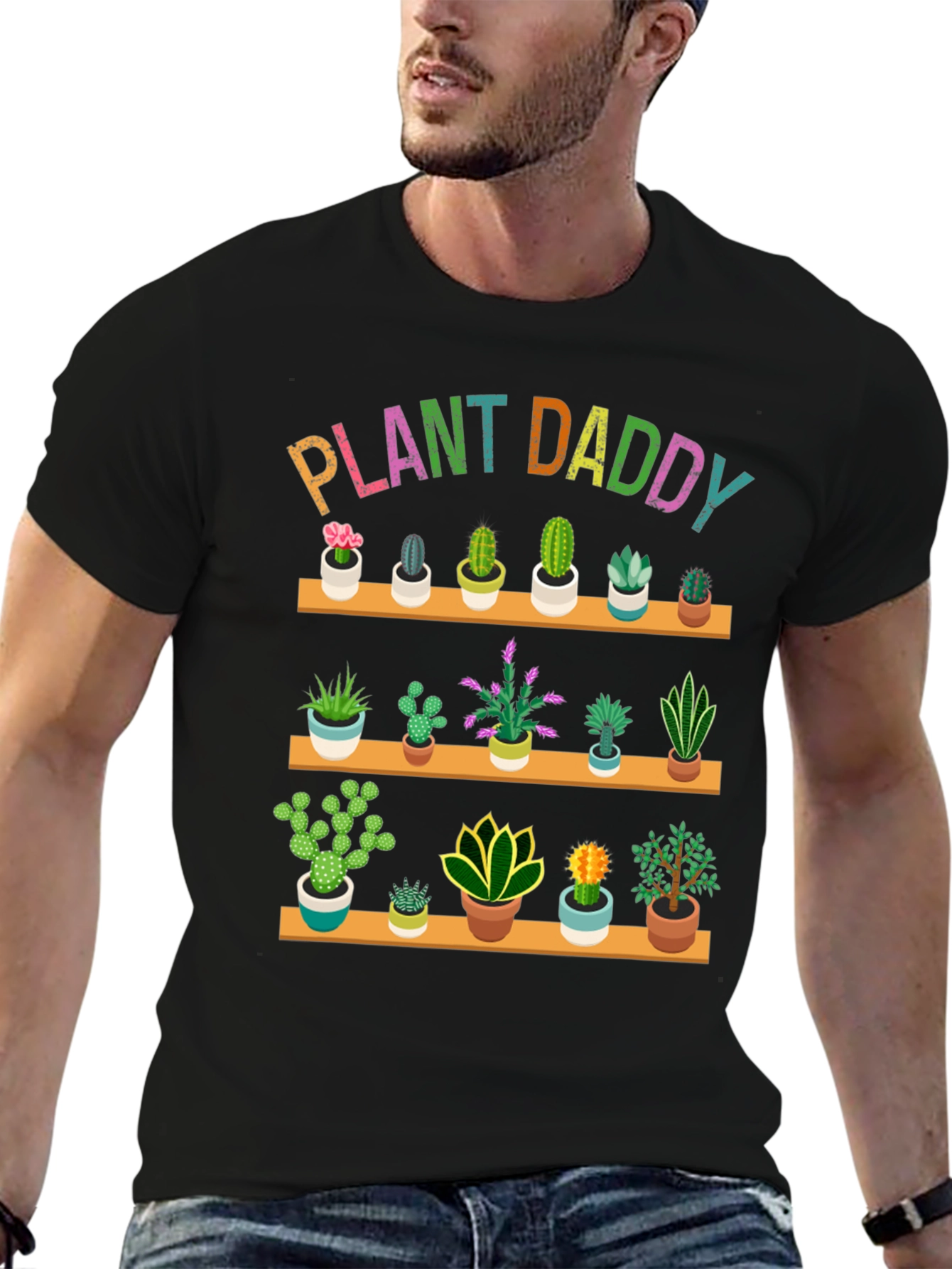 Plant Daddy Graphic Tee - Cactus Lover Shirt