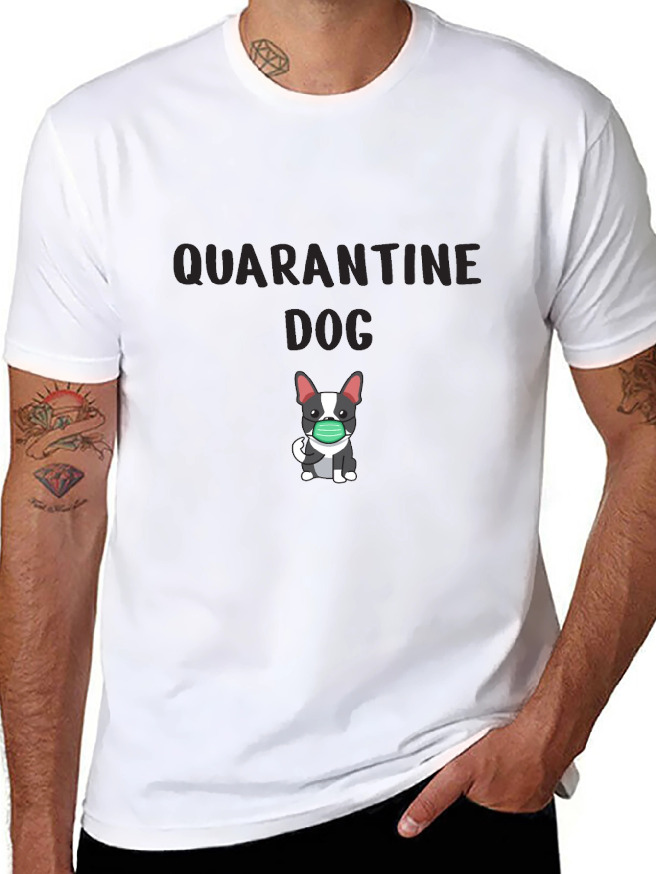 Quarantine Dog Graphic T-Shirt