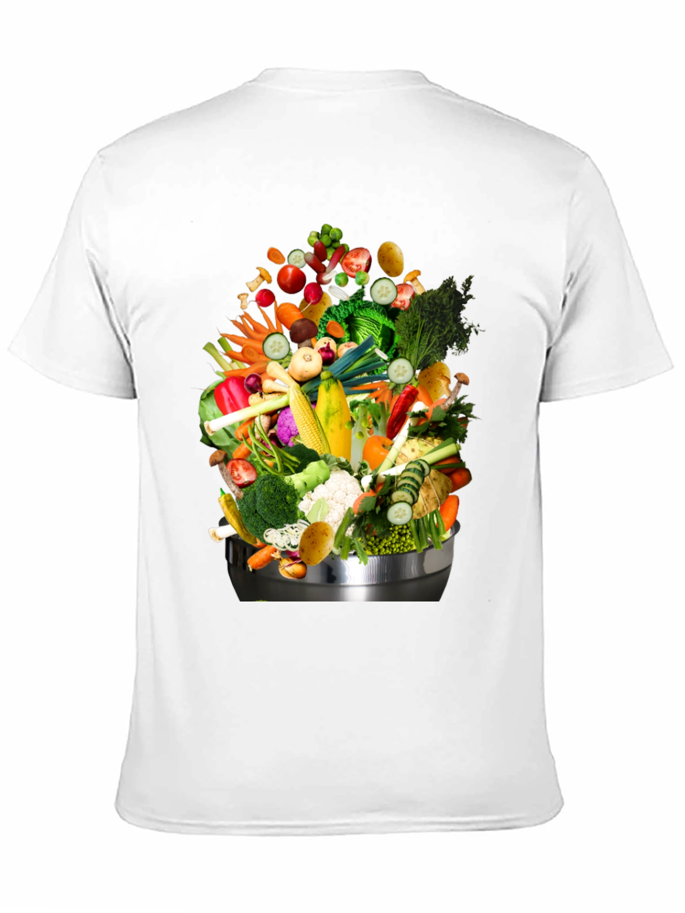 Vegetable Bowl Graphic Tee - Funny Food T-Shirt