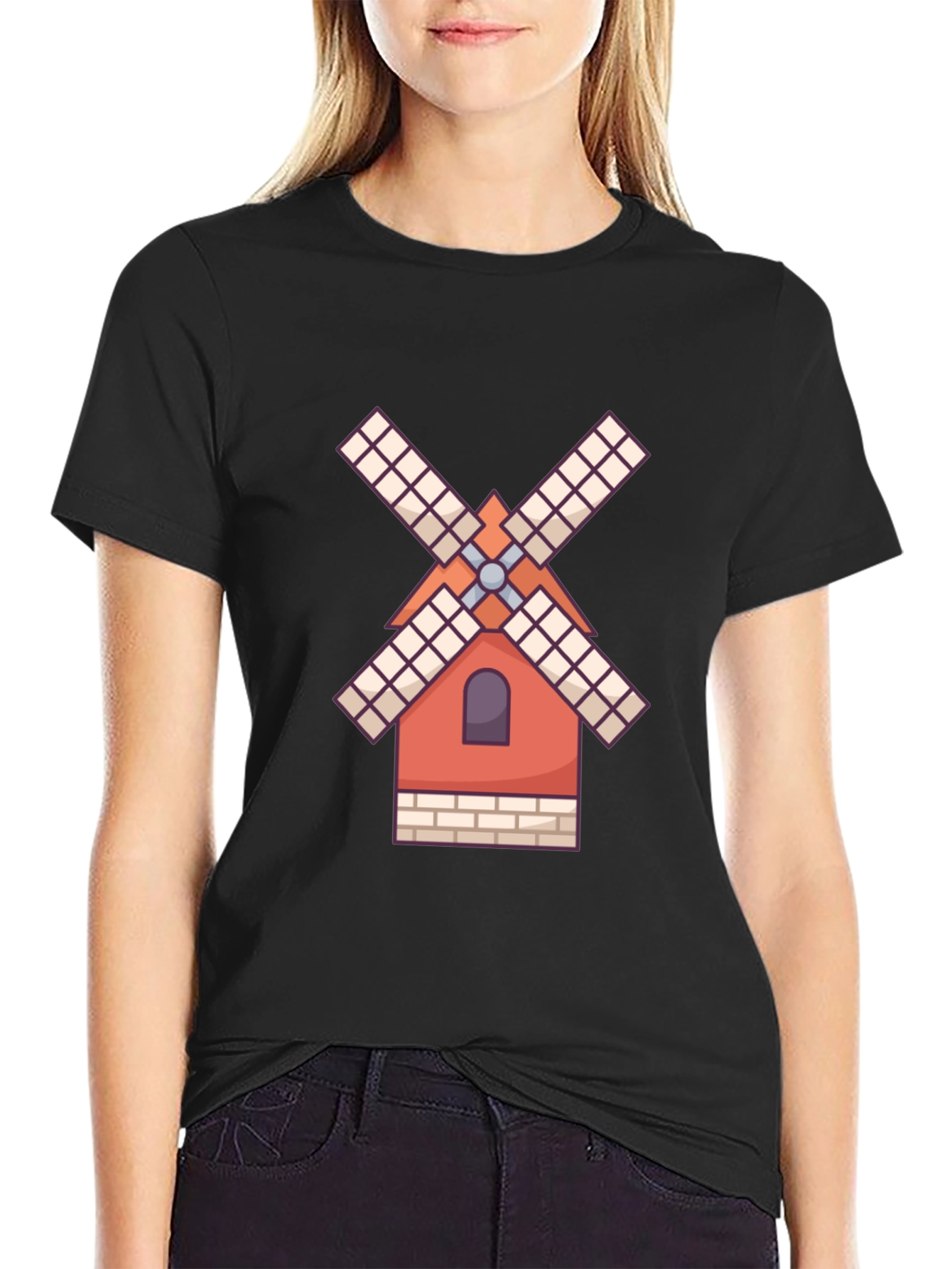 Windmill Graphic Tee -  Unique Design