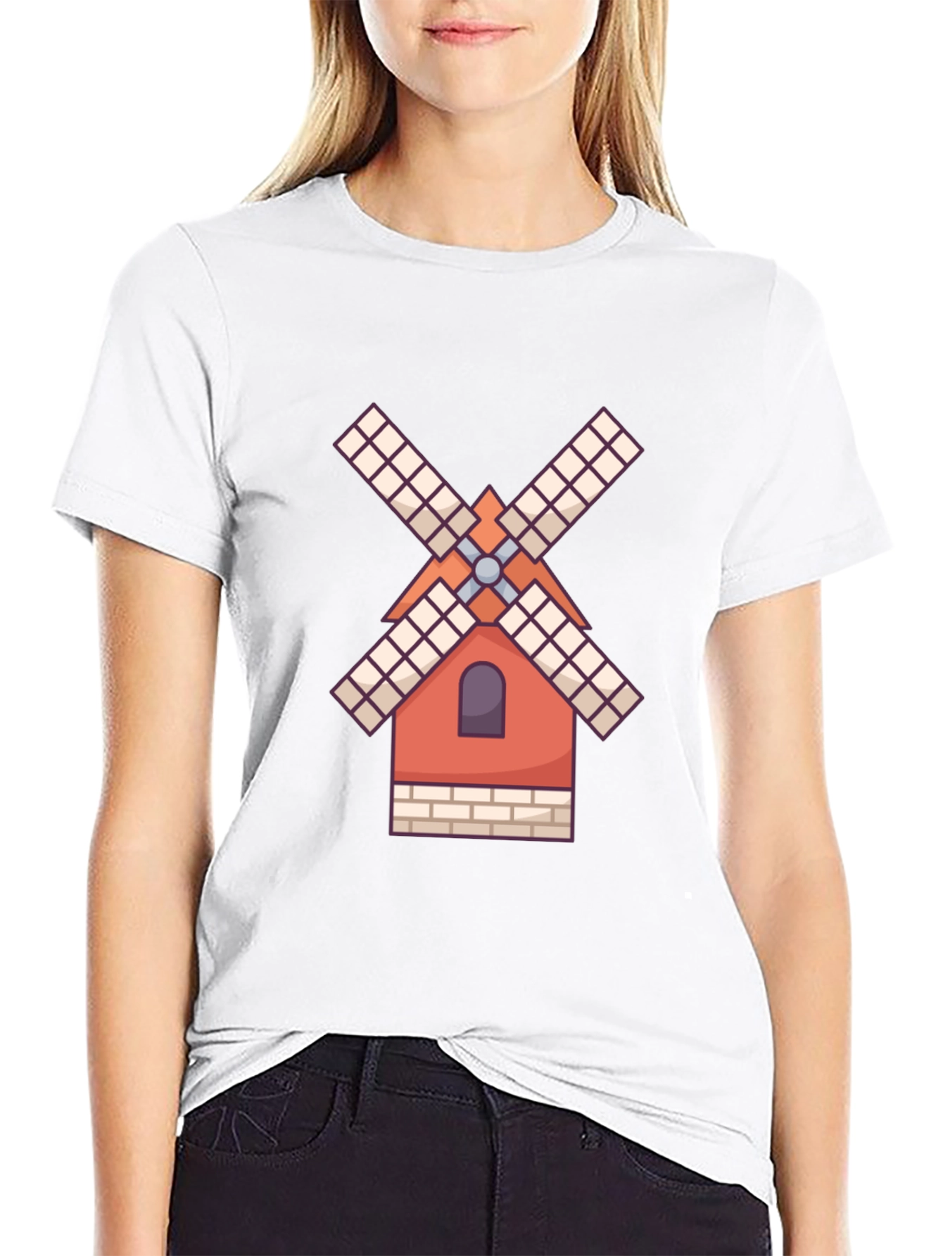 Windmill Graphic Tee -  Unique Design