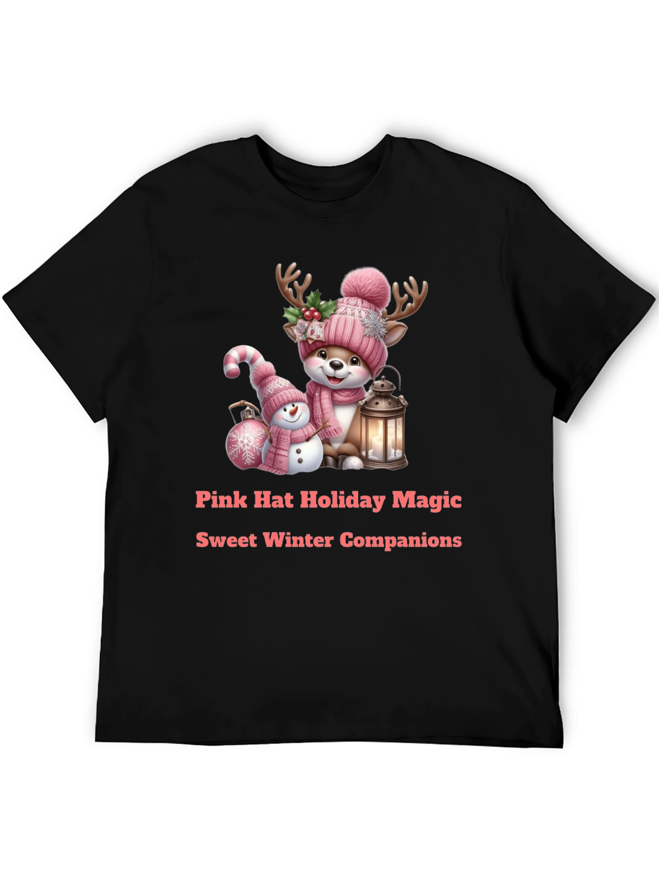 Holiday Deer & Snowman Tee
