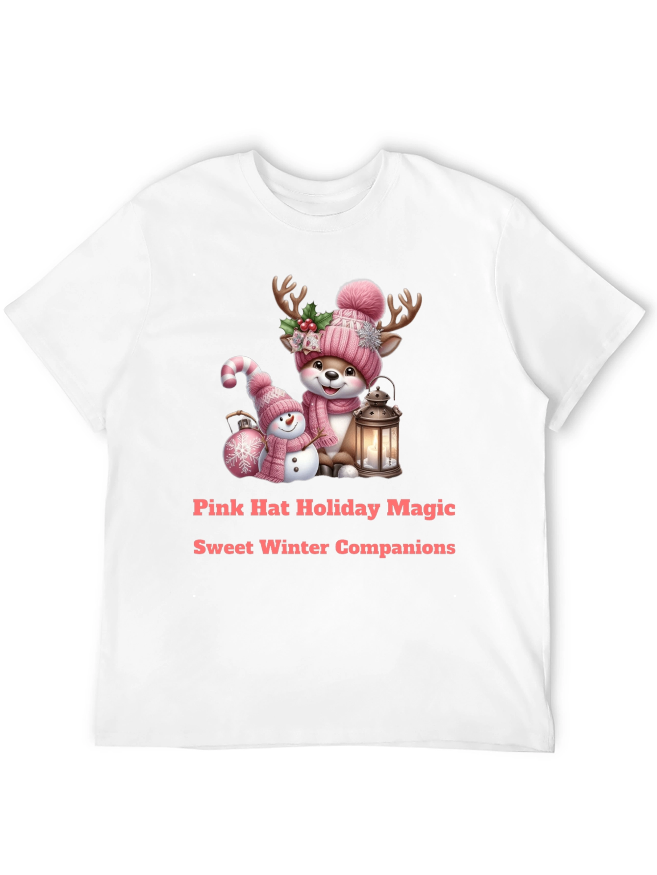 Holiday Deer & Snowman Tee