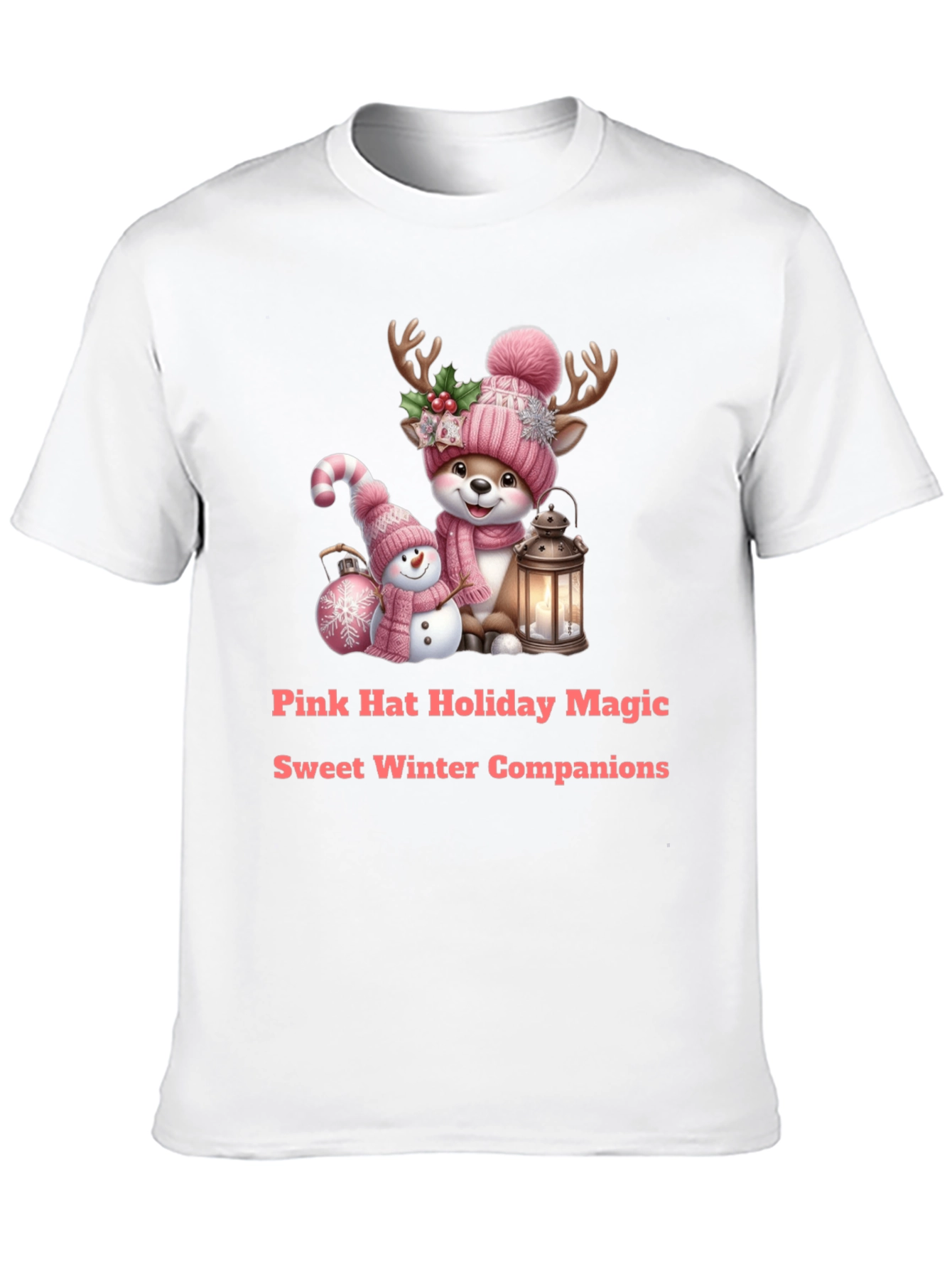 Holiday Deer & Snowman Tee