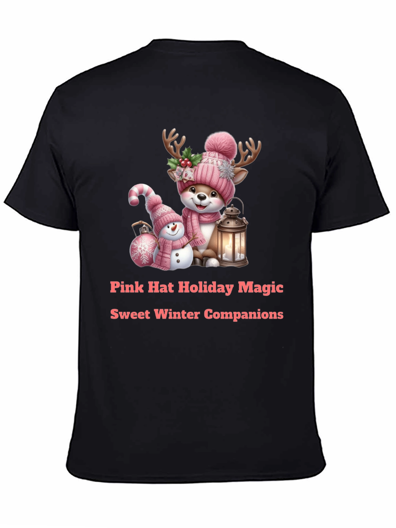 Holiday Deer & Snowman Tee
