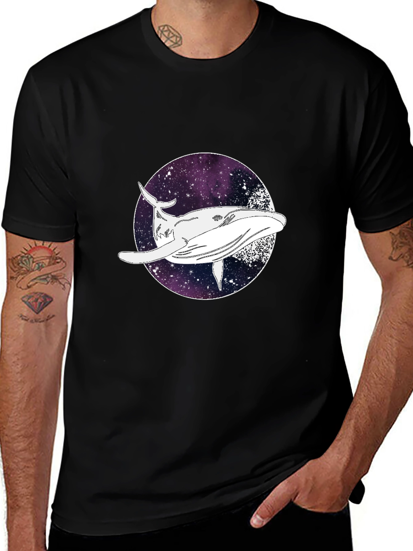 Whale Galaxy T-Shirt - Premium Comfort