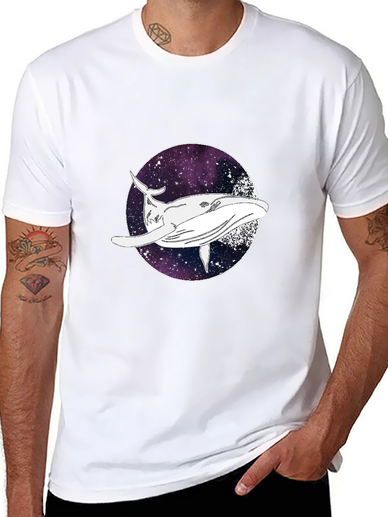 Whale Galaxy T-Shirt - Premium Comfort