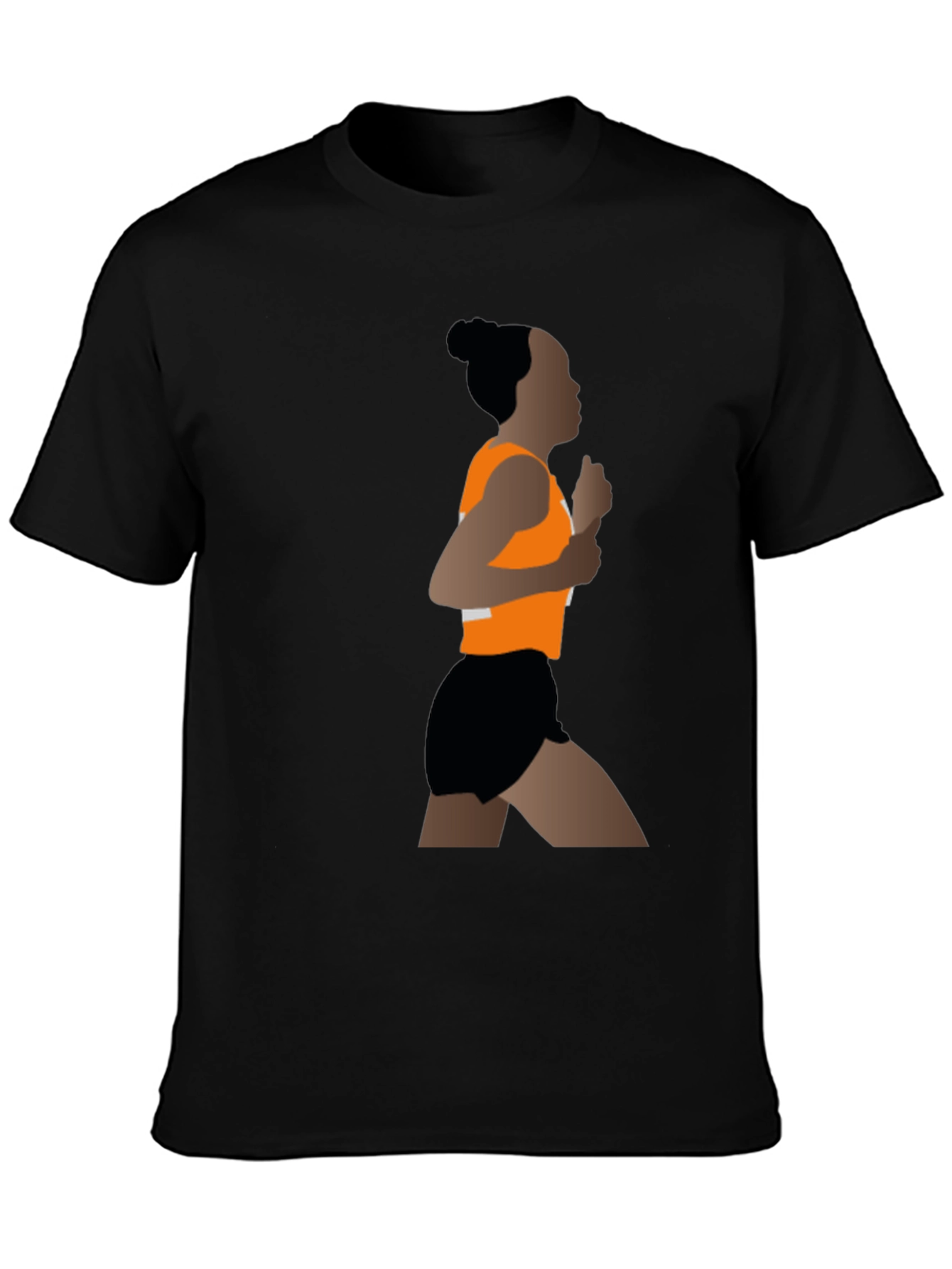 Runner Graphic Black T-Shirt
