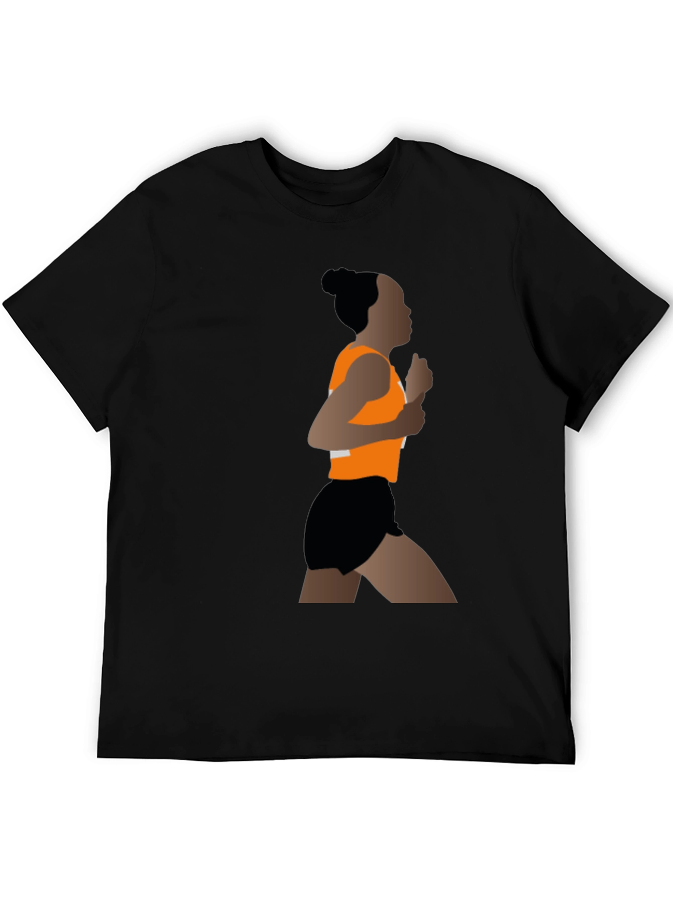 Runner Graphic Black T-Shirt