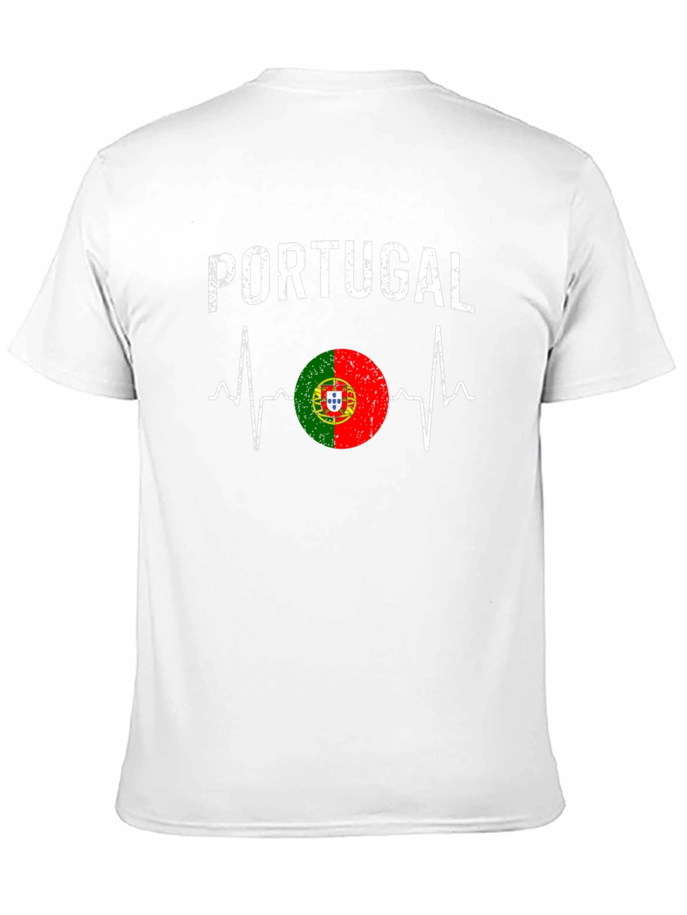 Portugal Flag Heartbeat T-Shirt