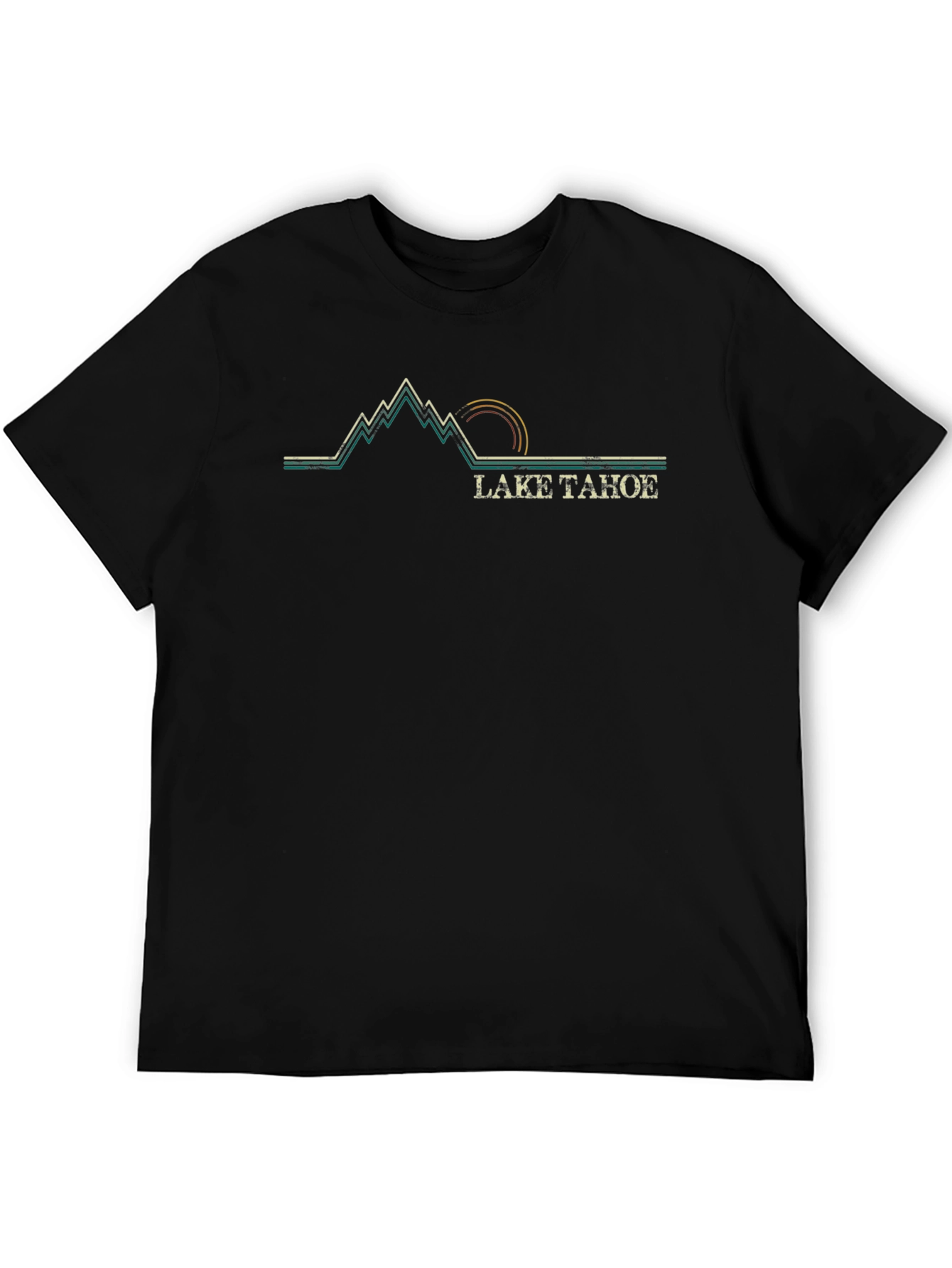 Lake Tahoe Graphic Tee - Retro Mountain Design