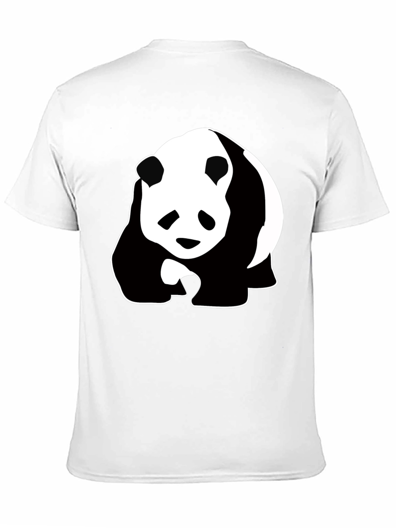 Panda Graphic Tee - Black Cotton T-Shirt