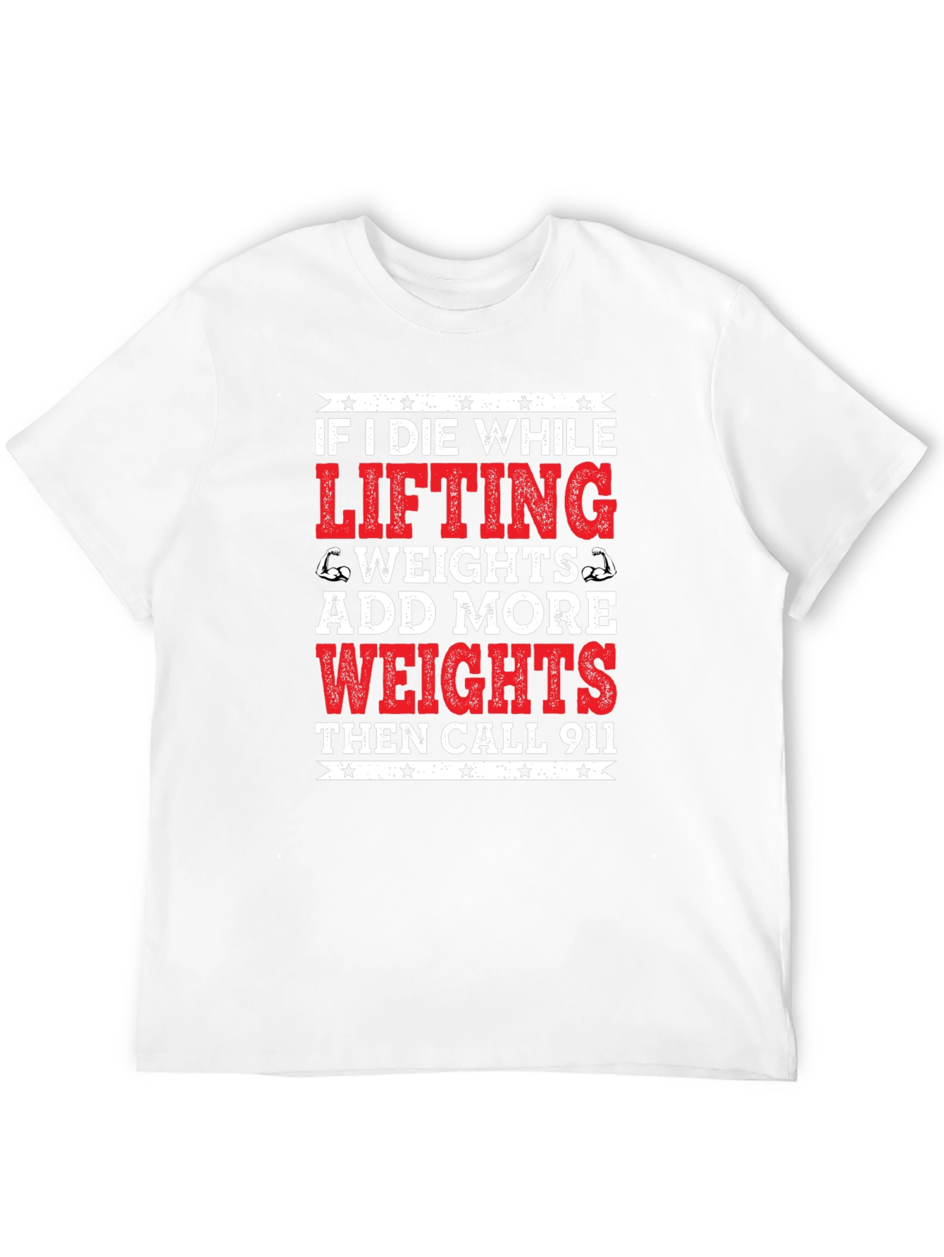 Funny Gym T-Shirt - Add More Weights