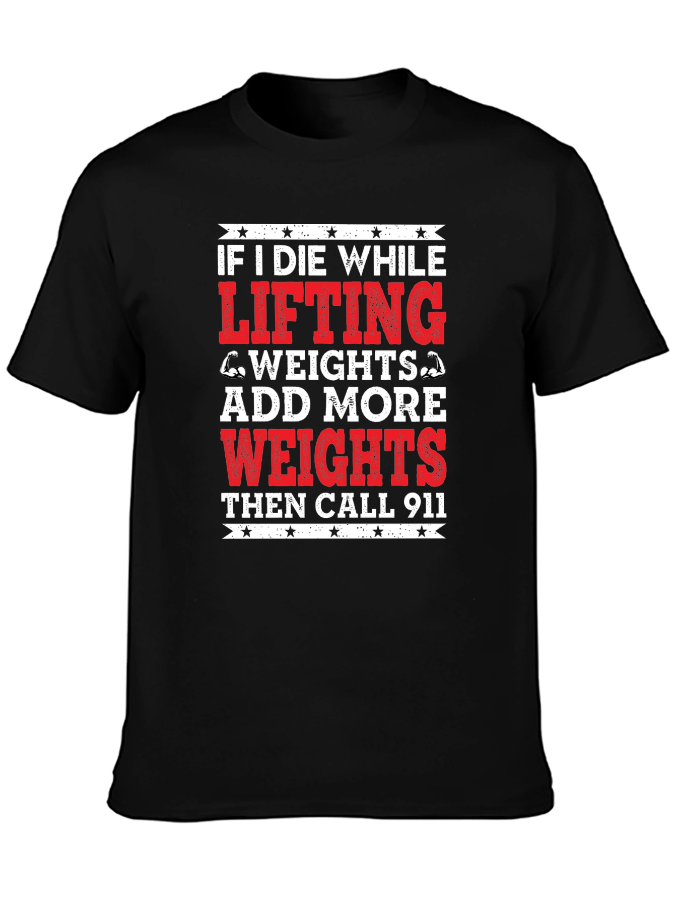 Funny Gym T-Shirt - Add More Weights