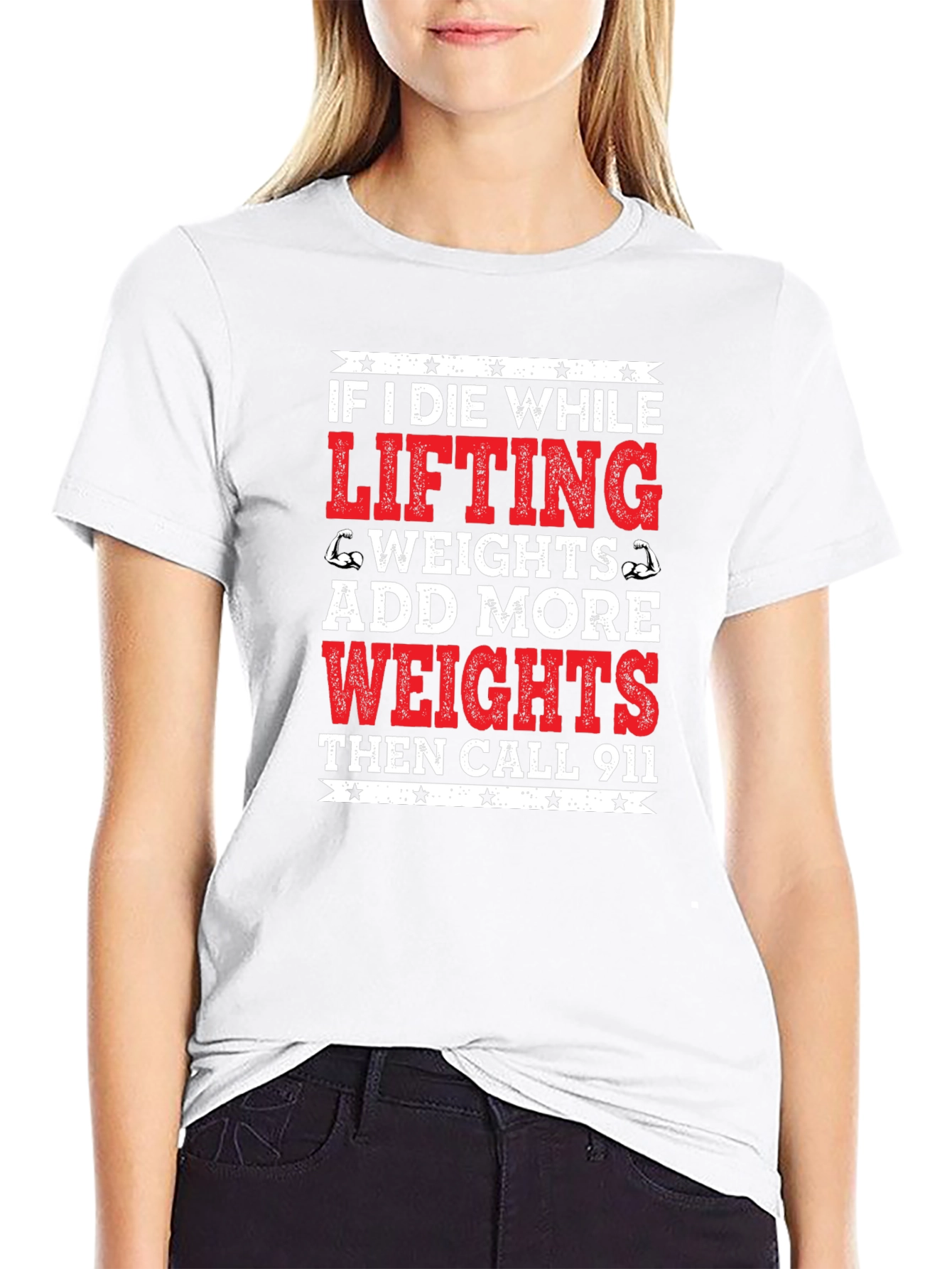 Funny Gym T-Shirt - Add More Weights