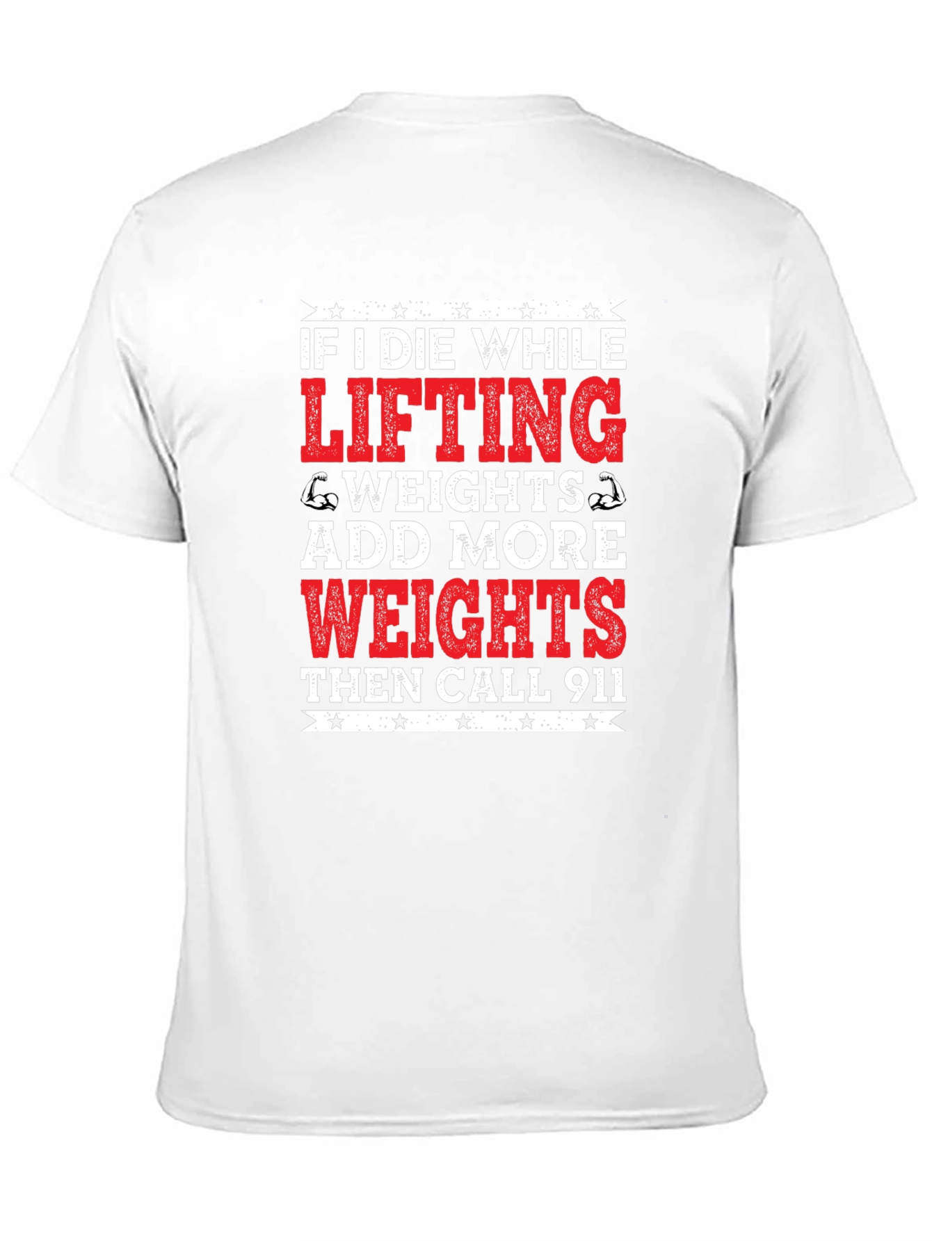 Funny Gym T-Shirt - Add More Weights