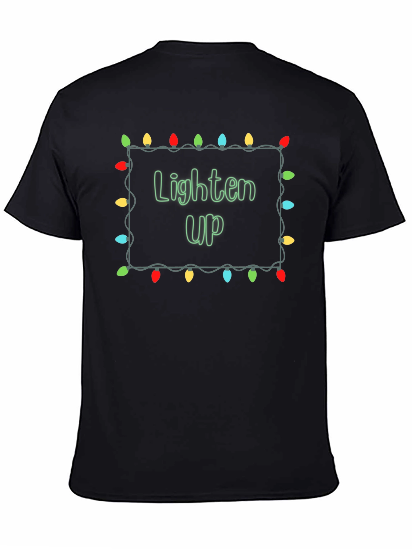 Lighten Up Christmas Lights Graphic T-Shirt