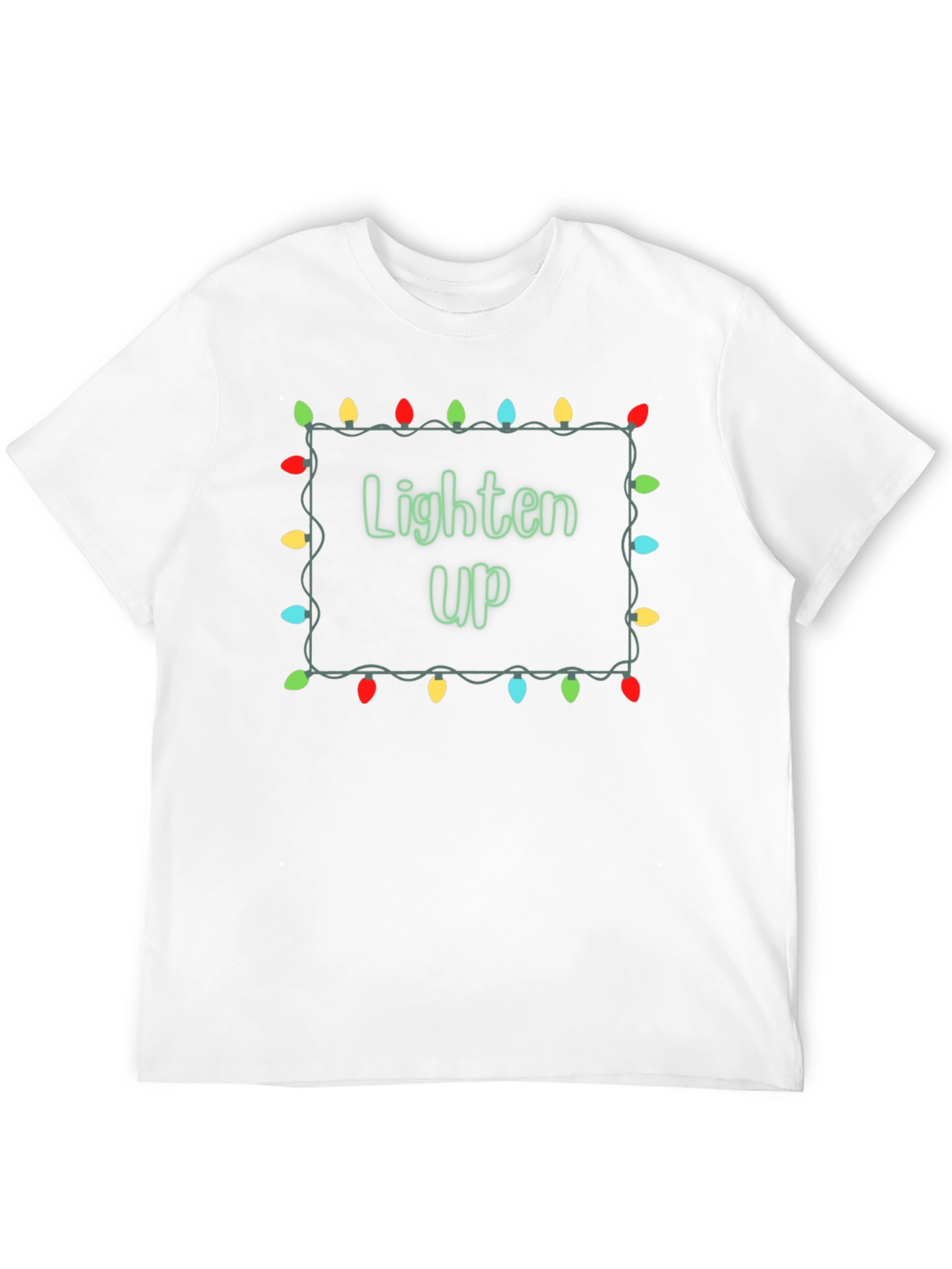 Lighten Up Christmas Lights Graphic T-Shirt