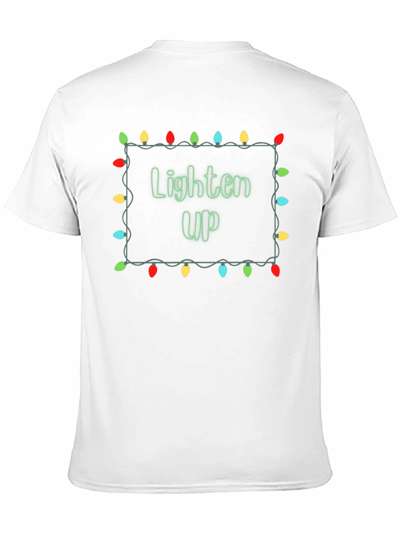 Lighten Up Christmas Lights Graphic T-Shirt