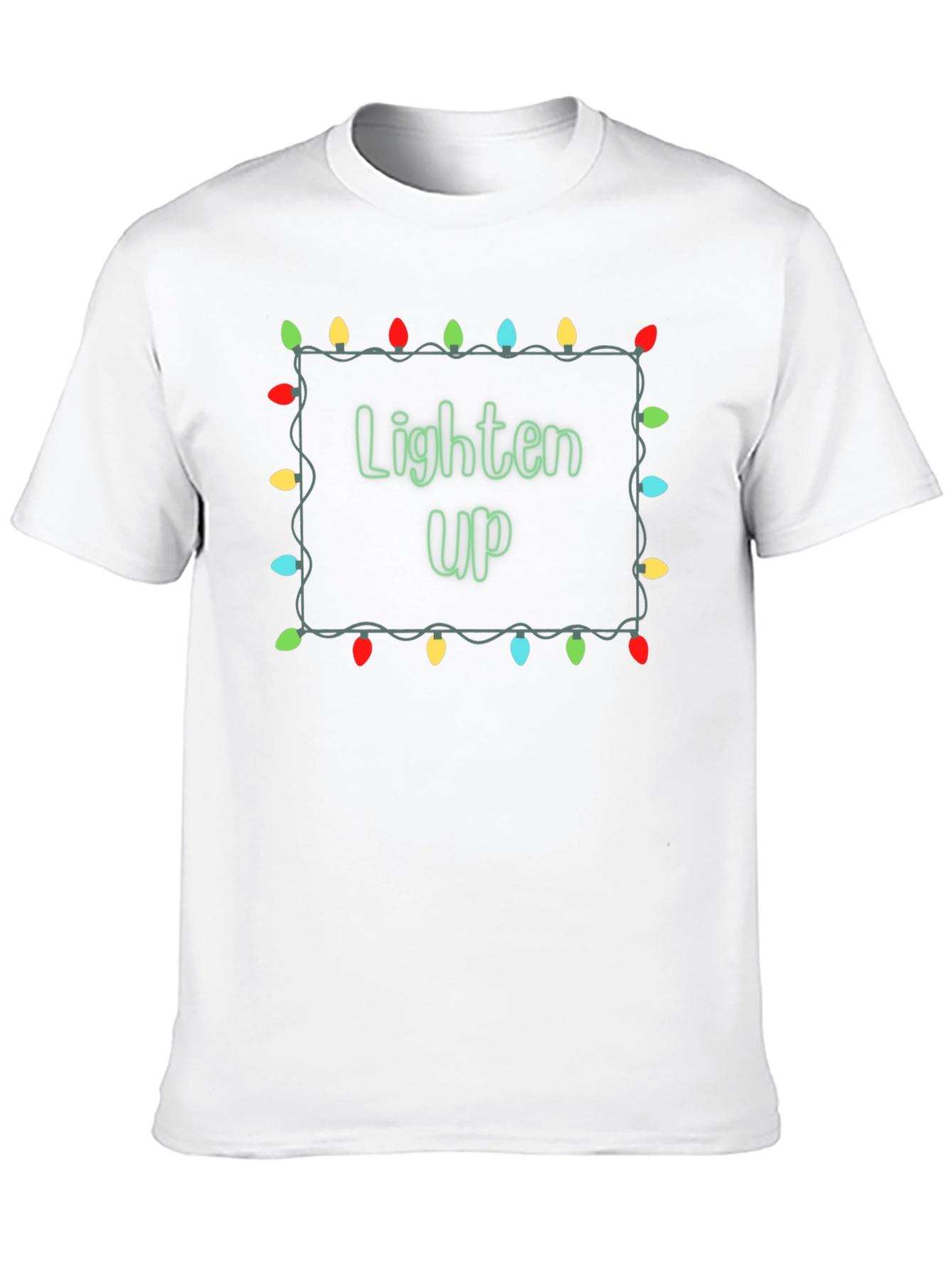 Lighten Up Christmas Lights Graphic T-Shirt