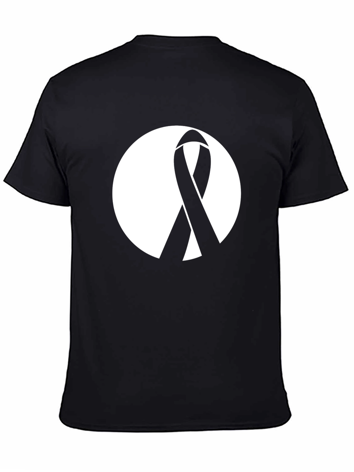 Black Ribbon Awareness Graphic T-Shirt