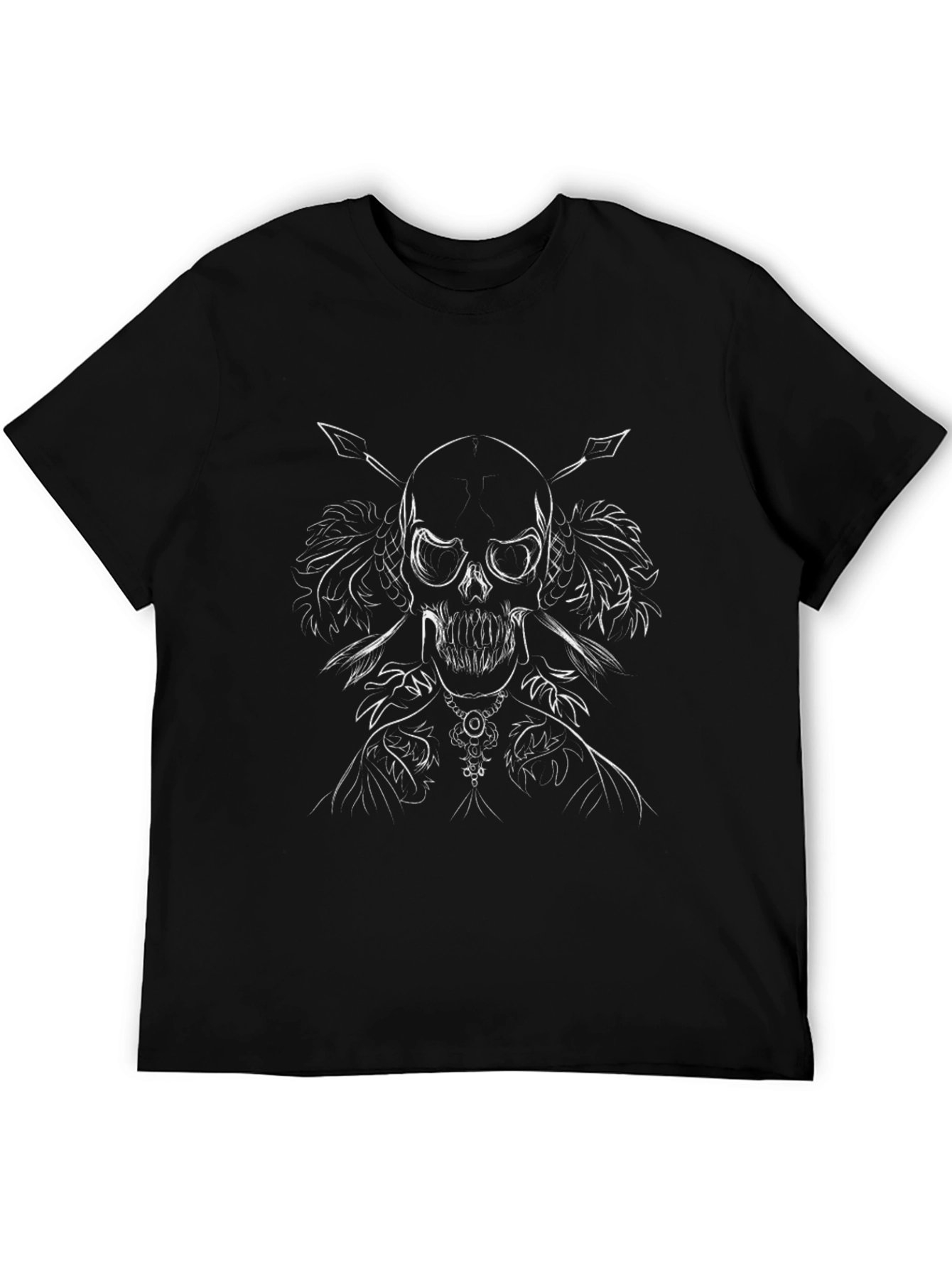 Skull Graphic Tee - Mens Black T-Shirt