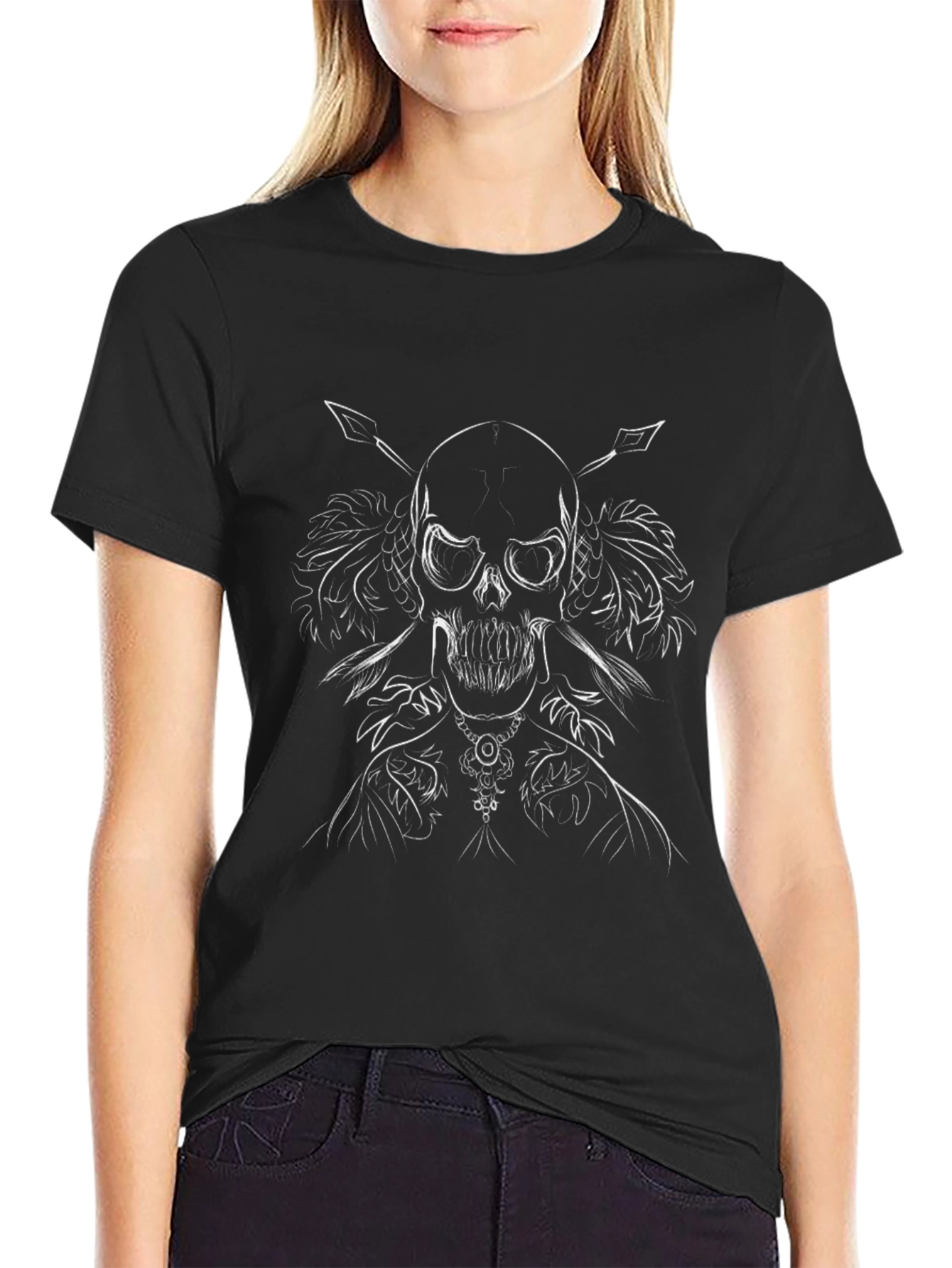 Skull Graphic Tee - Mens Black T-Shirt