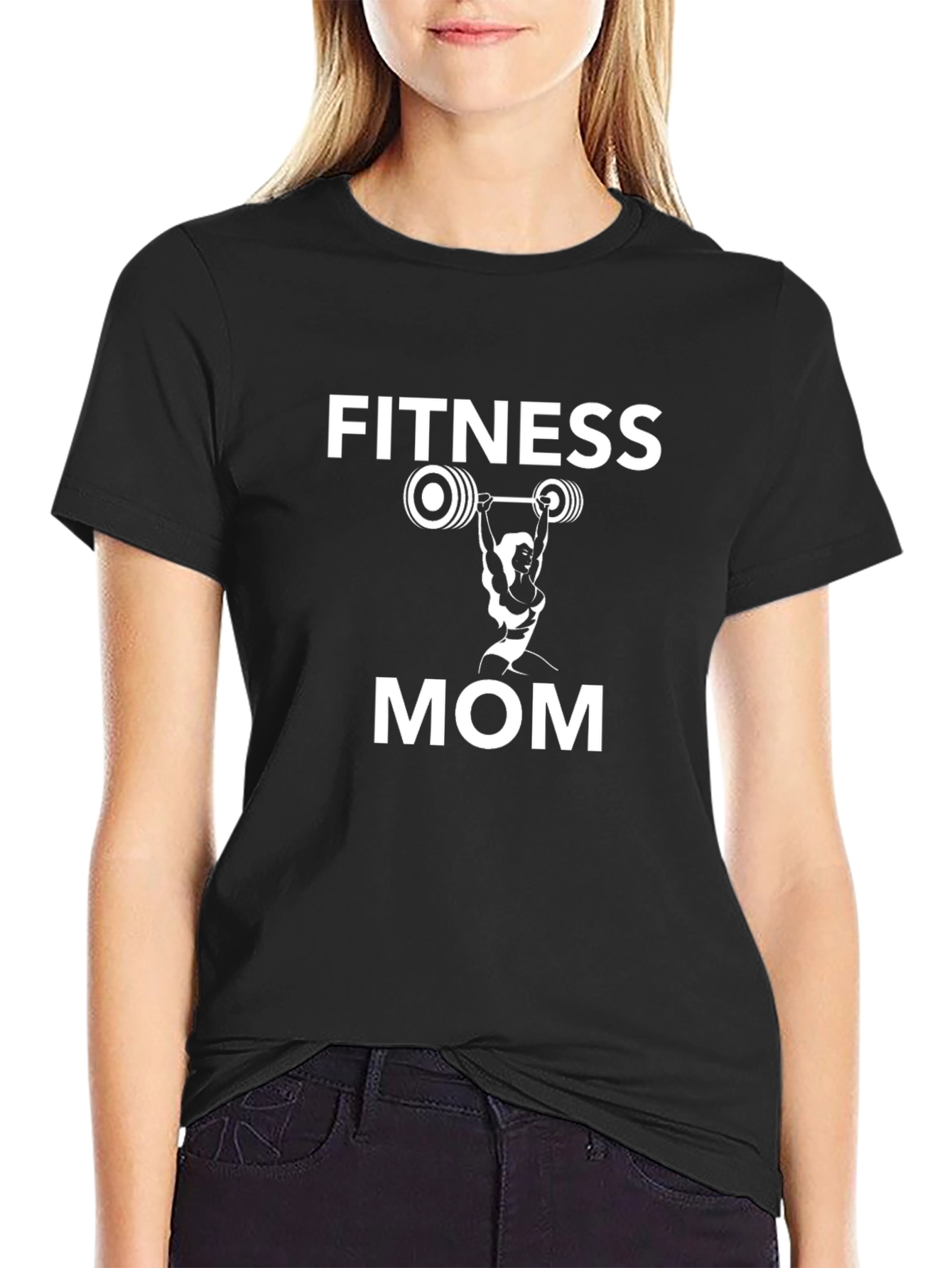 Fitness Mom T-Shirt - Black