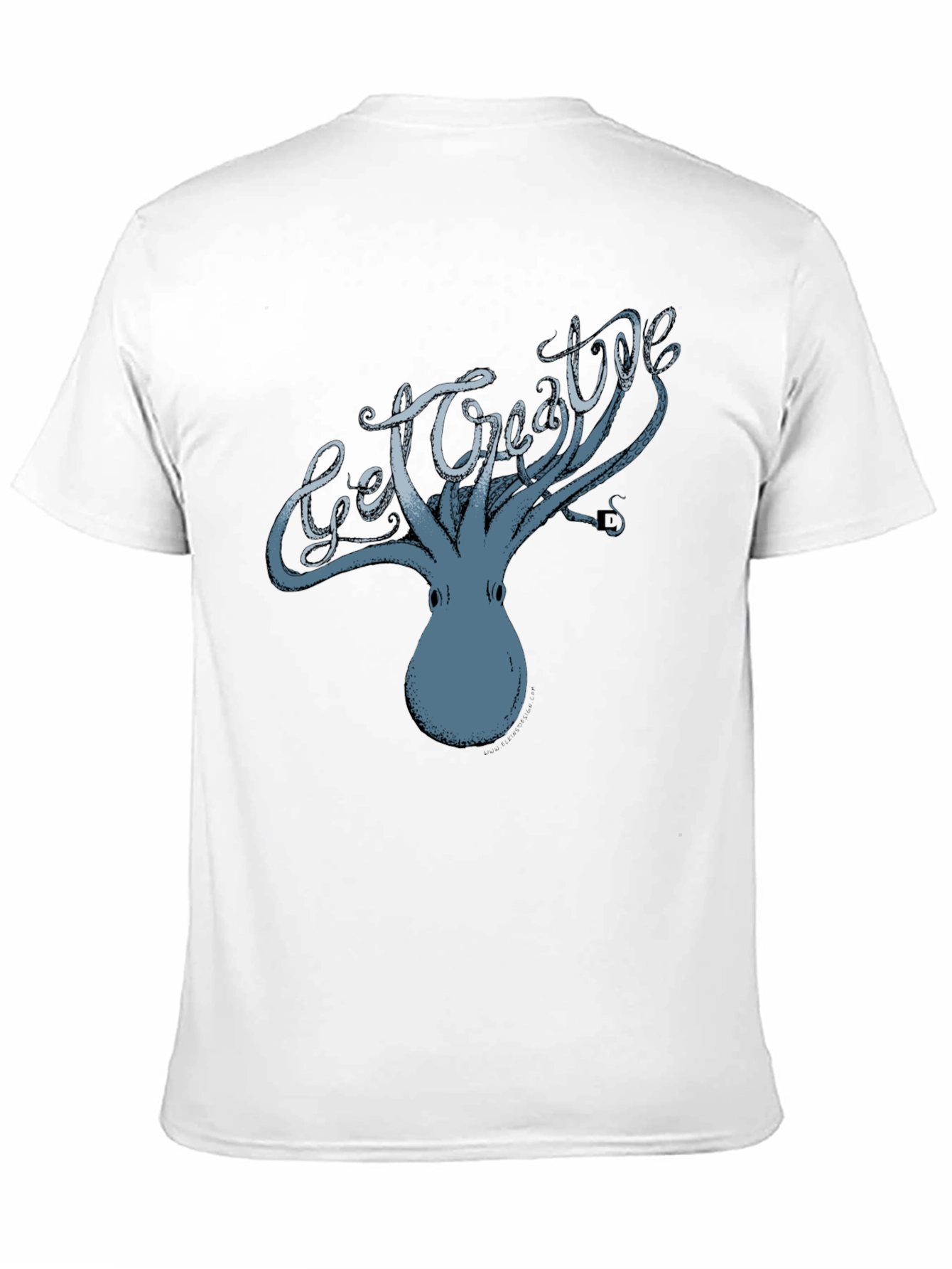 Get Creative Octopus Graphic Tee - Black