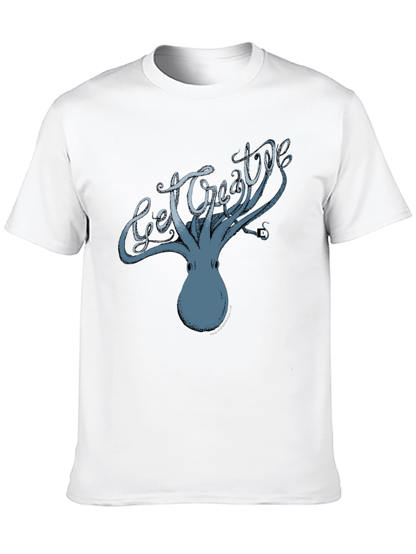 Get Creative Octopus Graphic Tee - Black