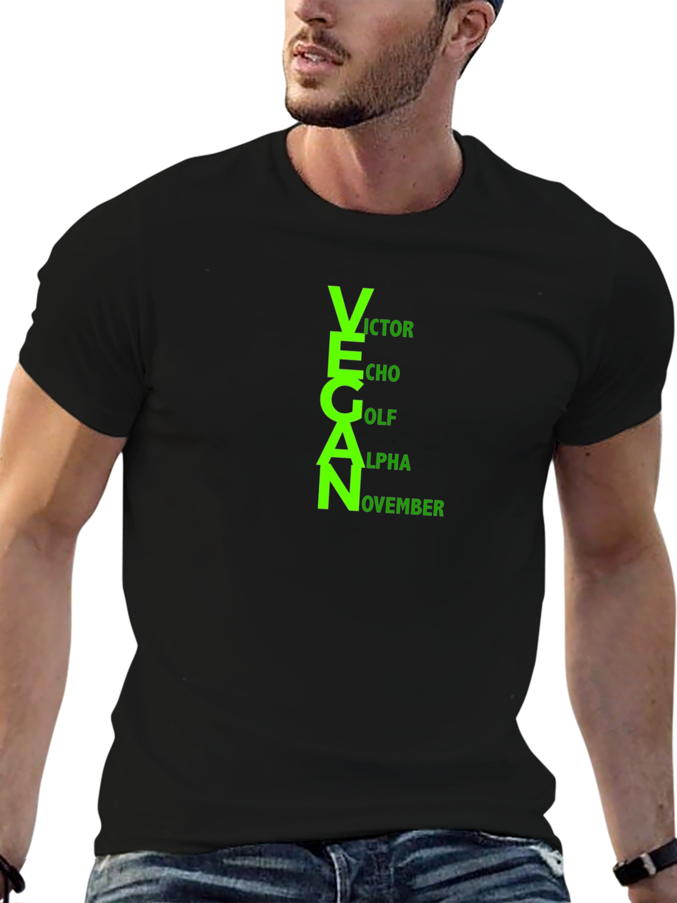 Vegan T-Shirt - Funny Acronym Design - Unisex