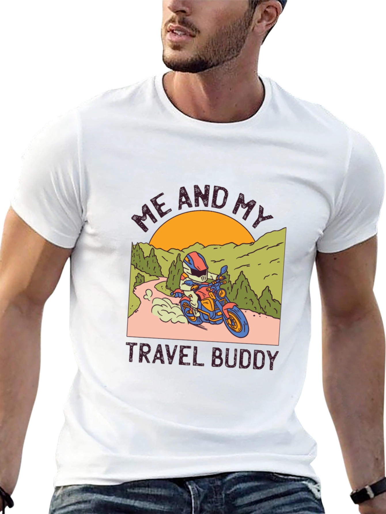 Motorcycle Travel Buddy Graphic Tee