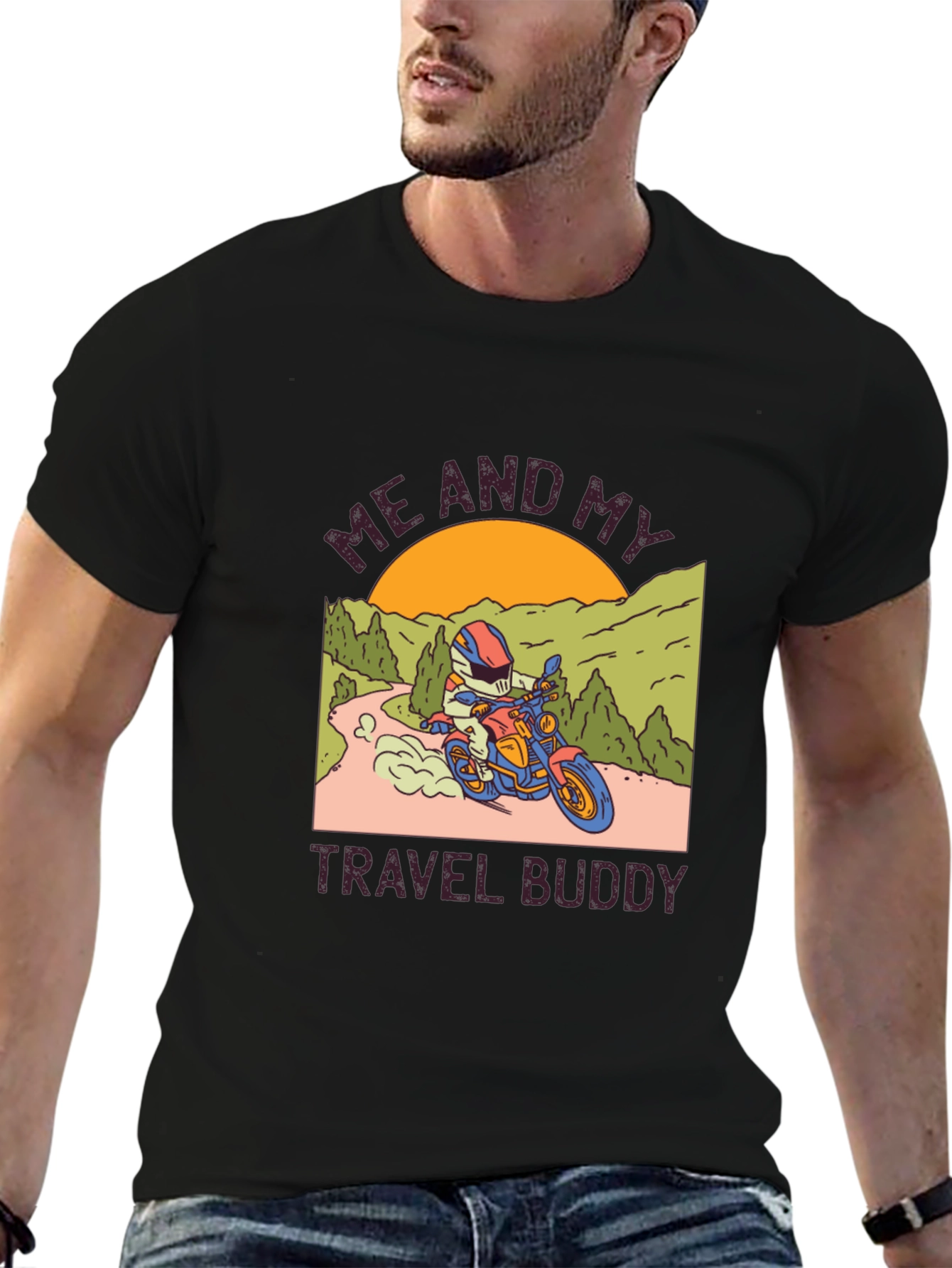 Motorcycle Travel Buddy Graphic Tee