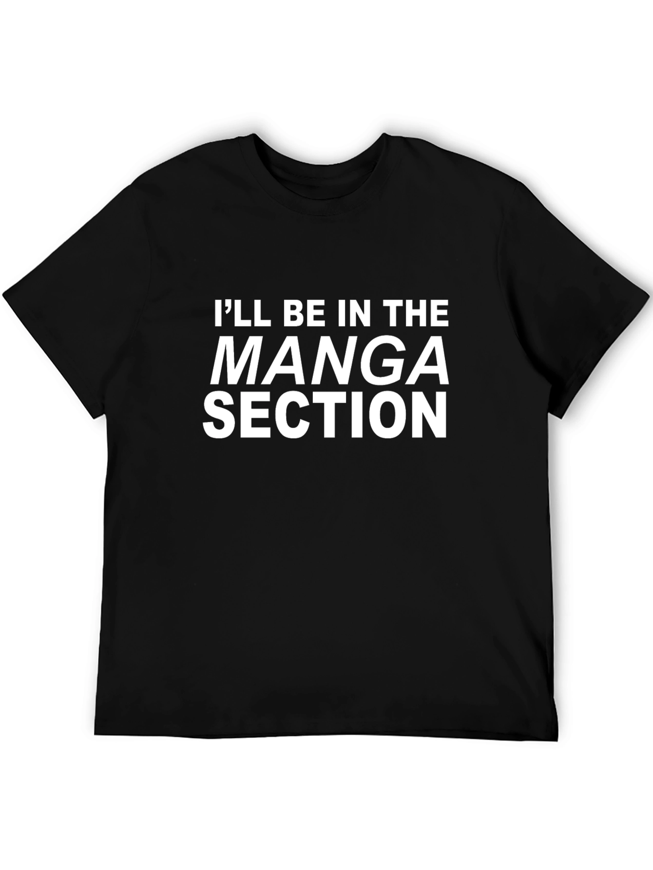 Manga Section Black Graphic Tee Shirt