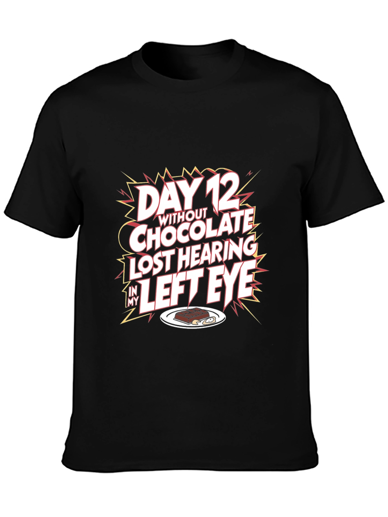 Humorous Graphic T-Shirt - Chocolate Lovers Loss
