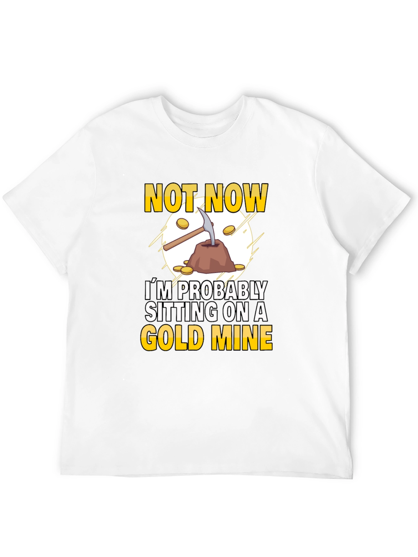 Gold Mine Graphic T-Shirt - Novelty Tee