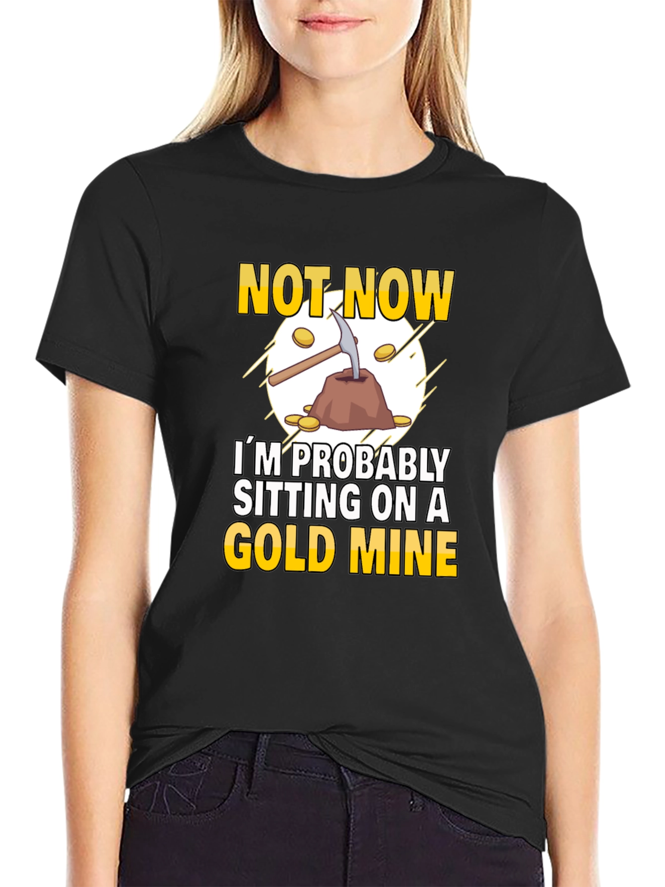 Gold Mine Graphic T-Shirt - Novelty Tee