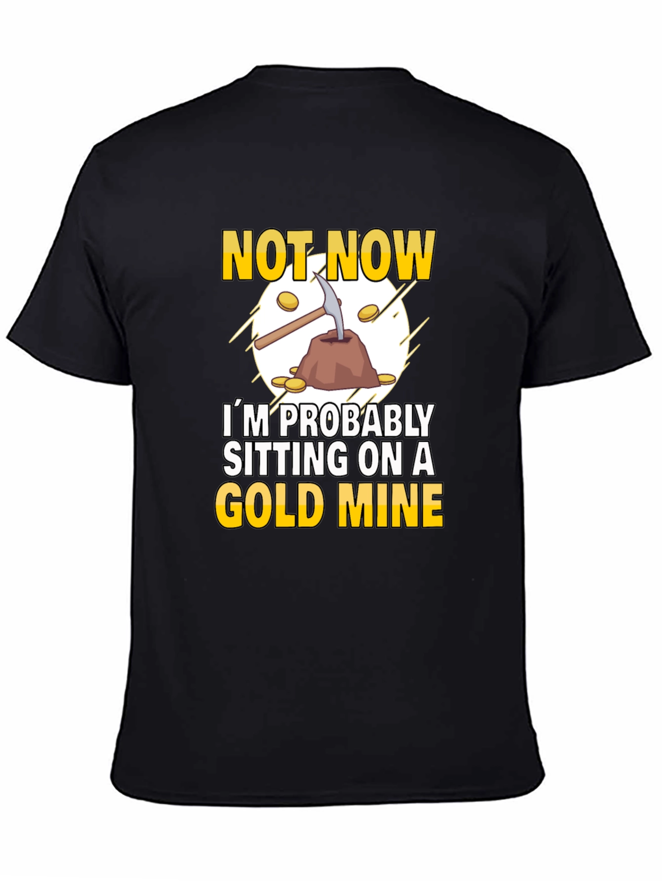 Gold Mine Graphic T-Shirt - Novelty Tee