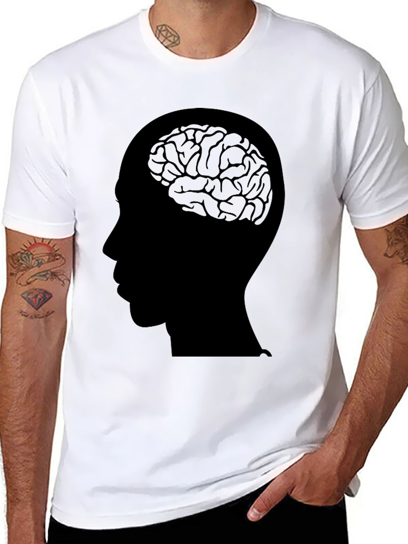 Brain Head T-Shirt - Mens Graphic Tee