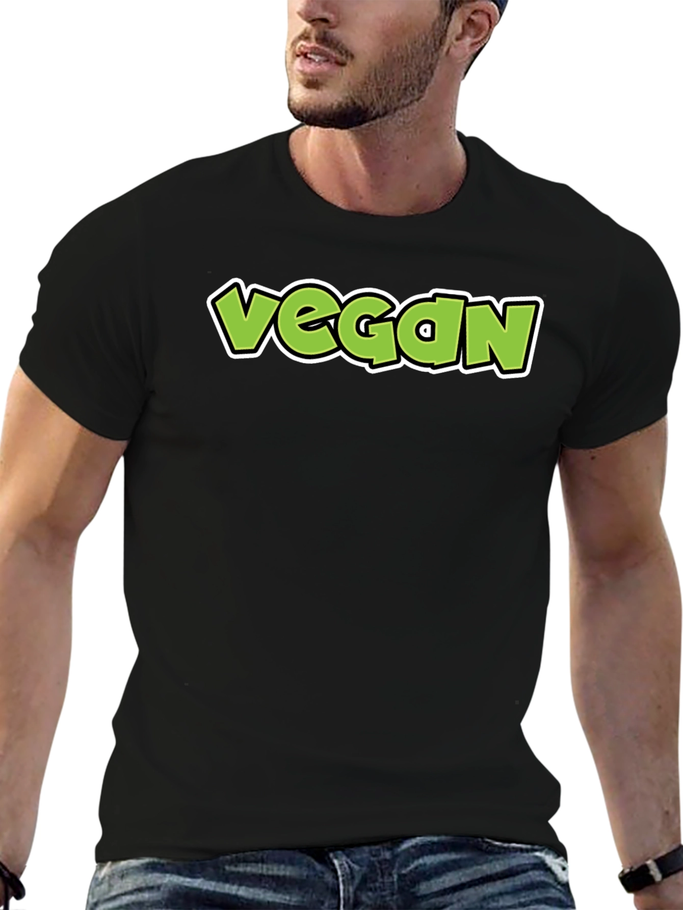 Vegan Graphic Tee - Trendy & Comfortable