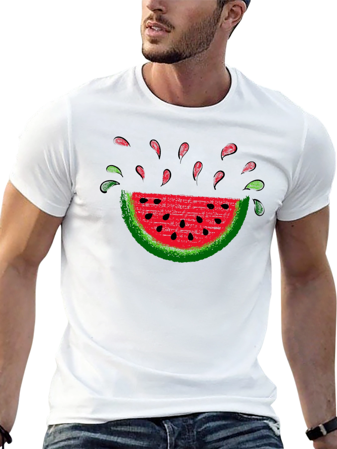 Watermelon Graphic Tee - Summer Casual