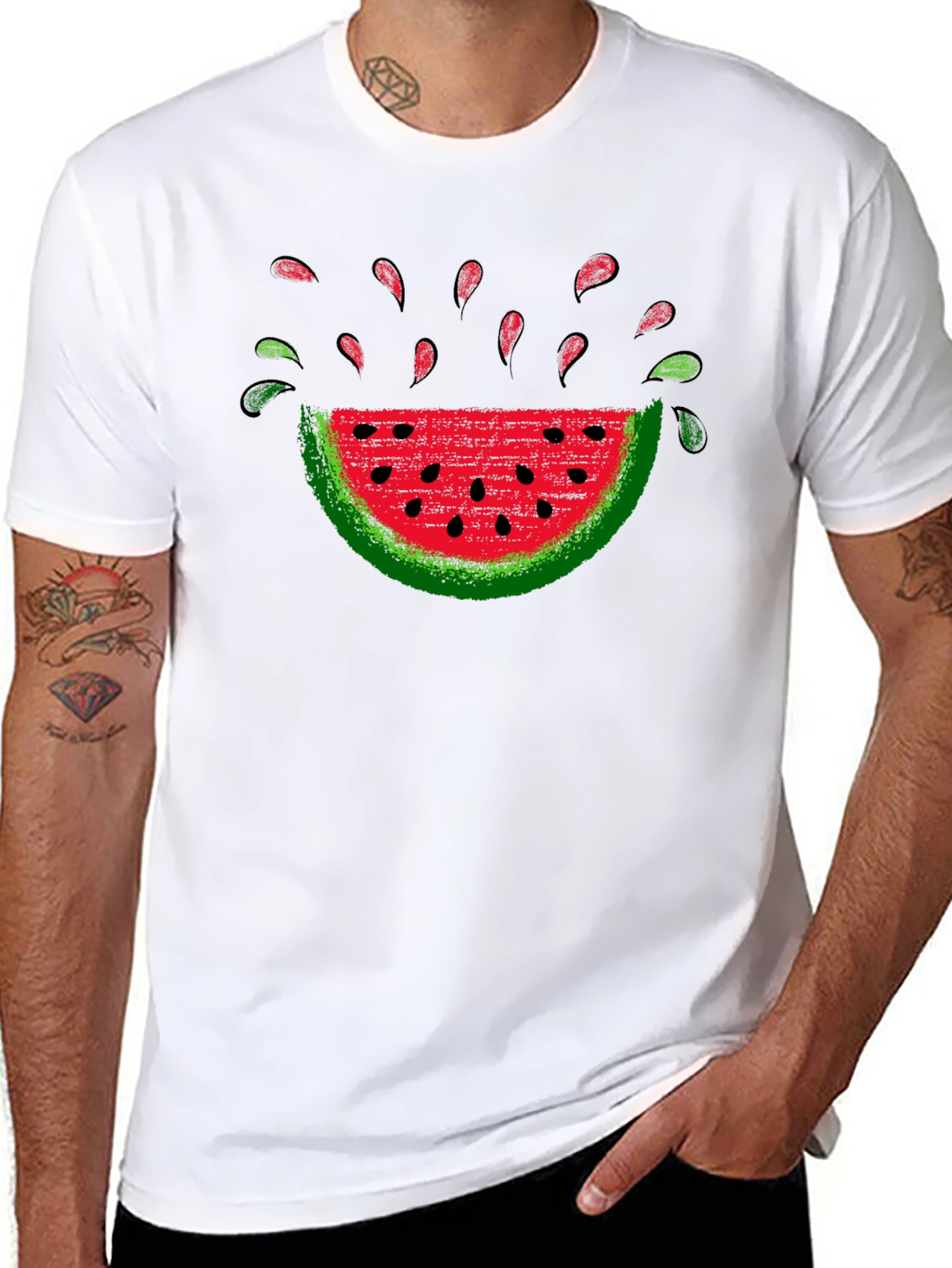 Watermelon Graphic Tee - Summer Casual