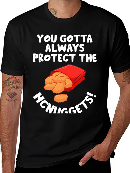 Protect The McNuggets Funny Graphic T-Shirt