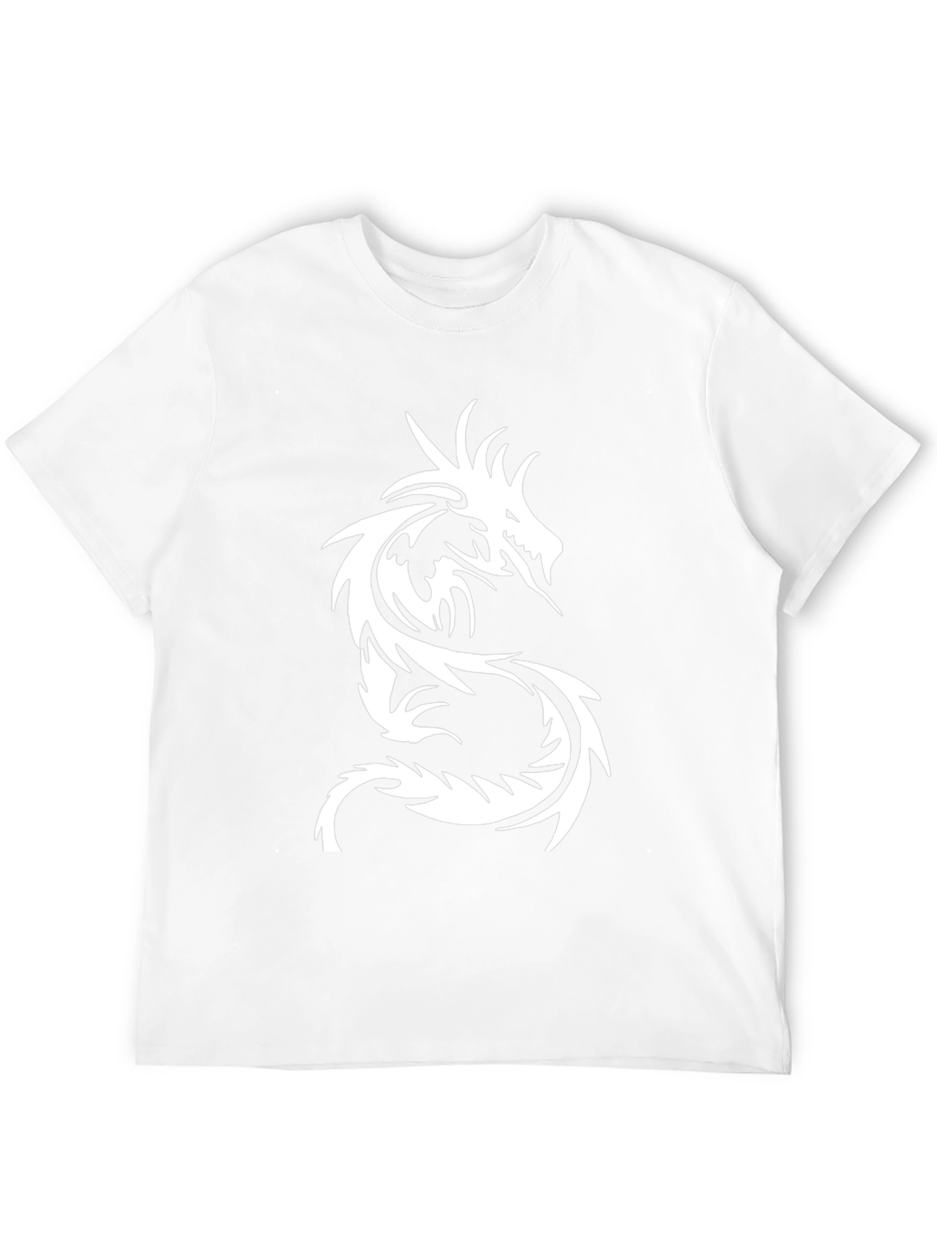 Mens Black Dragon Graphic Tee - Stylish & Bold